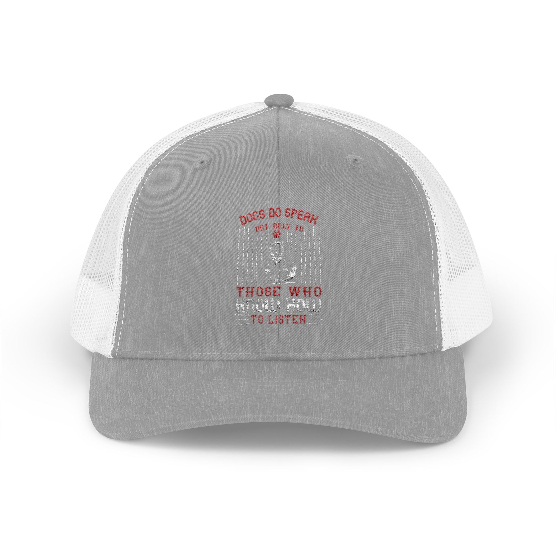Red Snapback Trucker Cap - Trendy & Fun Illustration for Everyday Wear