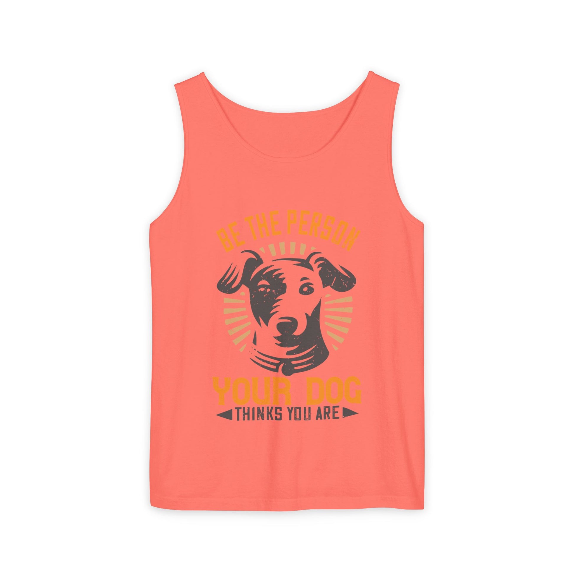 Dog Lover's Unisex Tank Top - "Be The Person Your Dog Thinks You Are" - Perfect for Pet Owners, Gift for Dog Lovers, Summer Apparel, [...]