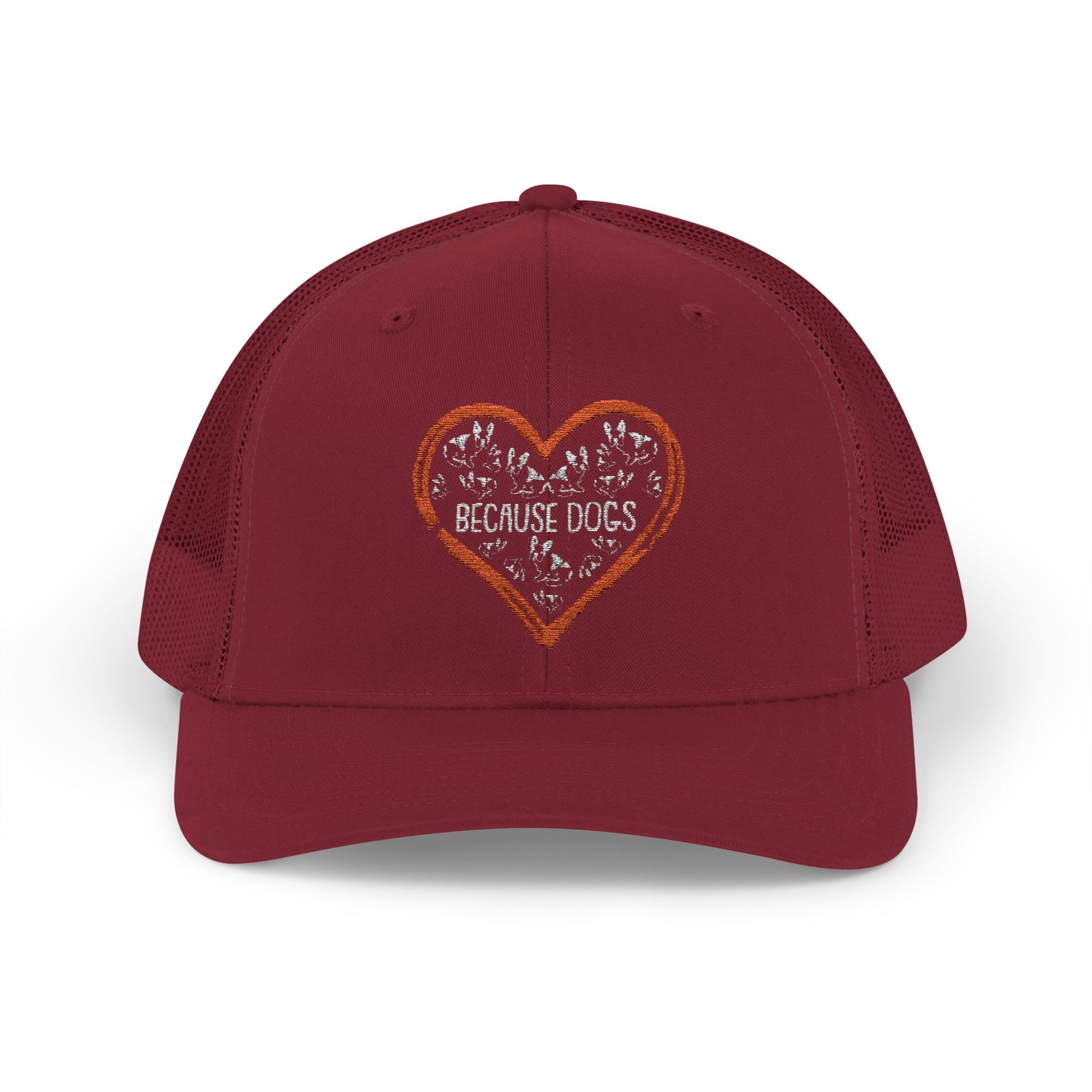 Dog Lovers Snapback Cap with Heart Design