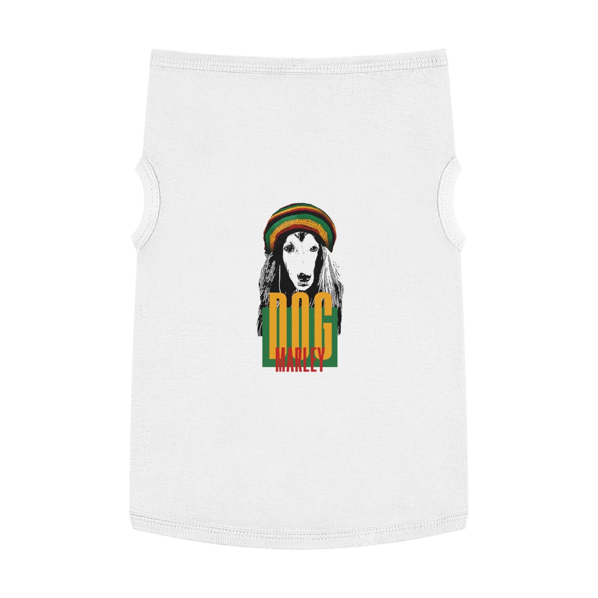 Rasta Dog Tank Top - Stylish Pet Apparel for Dog Lovers, Summer Wear, Uniquely Fun Gift, Festival Ready, Marley Inspired