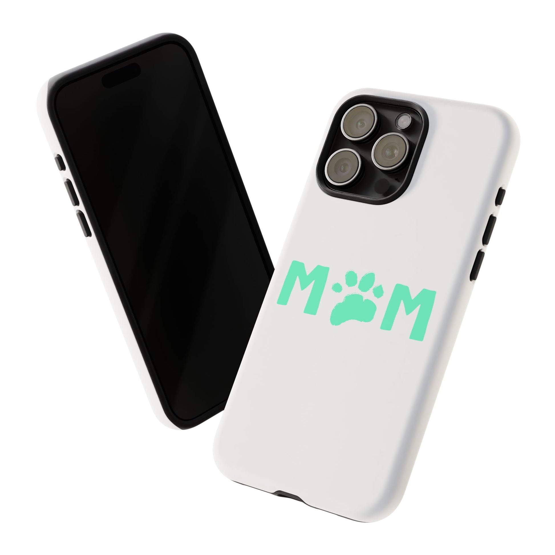 Personalized Tough Phone Cases for Moms, Pet Lover Gifts, Cute Phone Accessories, Customizable Pet Paw Designs, Mother's Day Gift