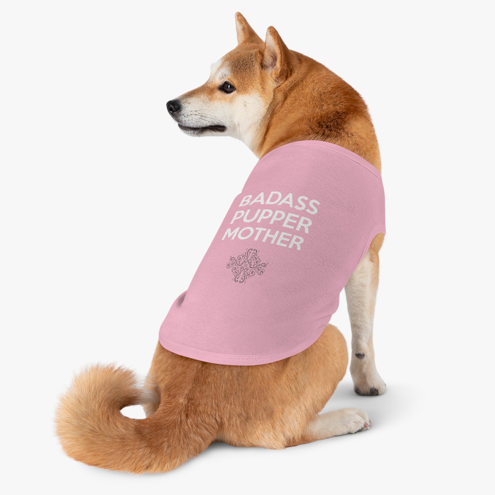 Badass Puppers Pet Tank Top - Stylish Canine Tee for Dog Lovers, Perfect for Celebrations, Gifts, and Everyday Wear