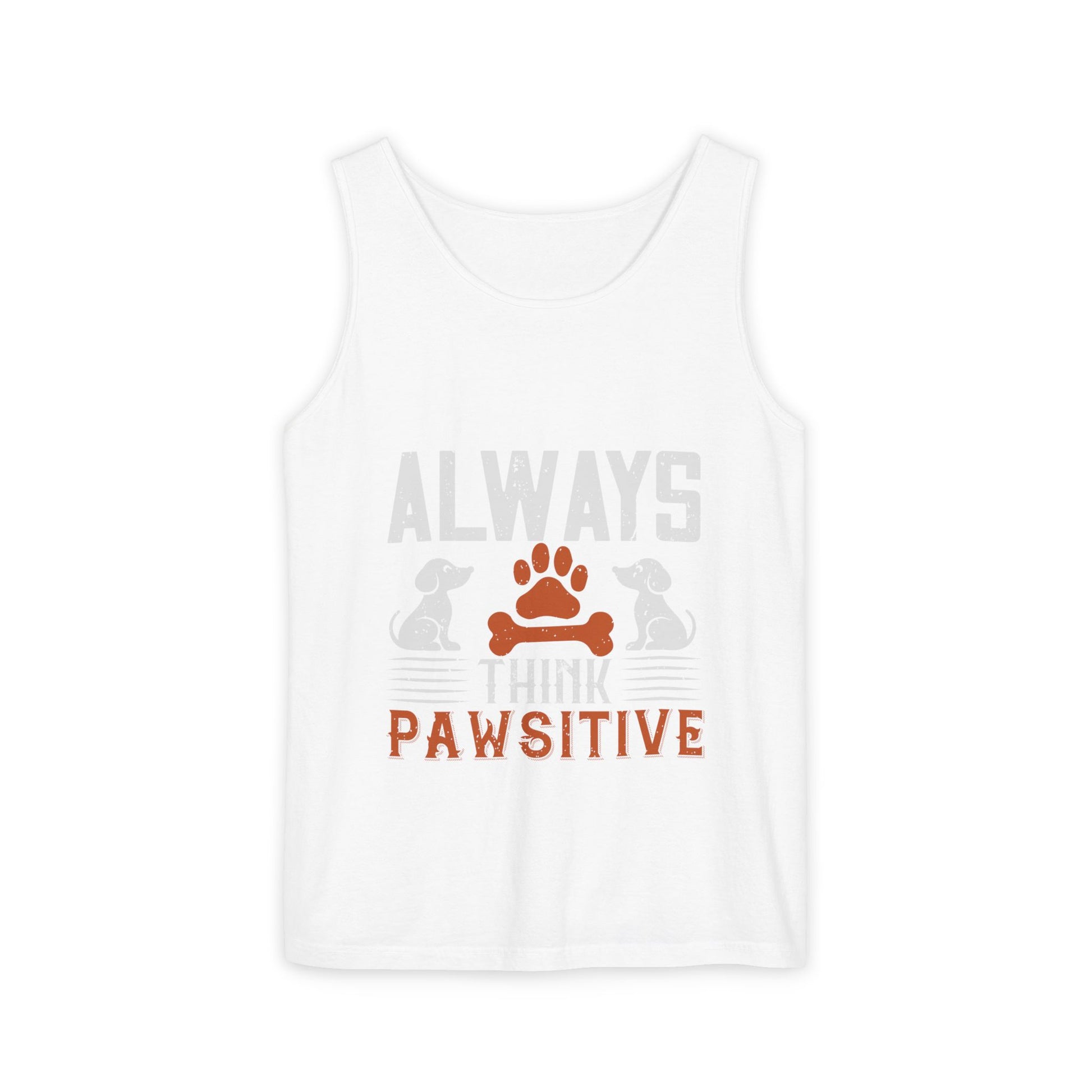 Pawsitive Vibes Tank Top, Pet Lover Apparel, Summer Outfit, Gift for Animal Lovers, Cute Dog Mom Tank