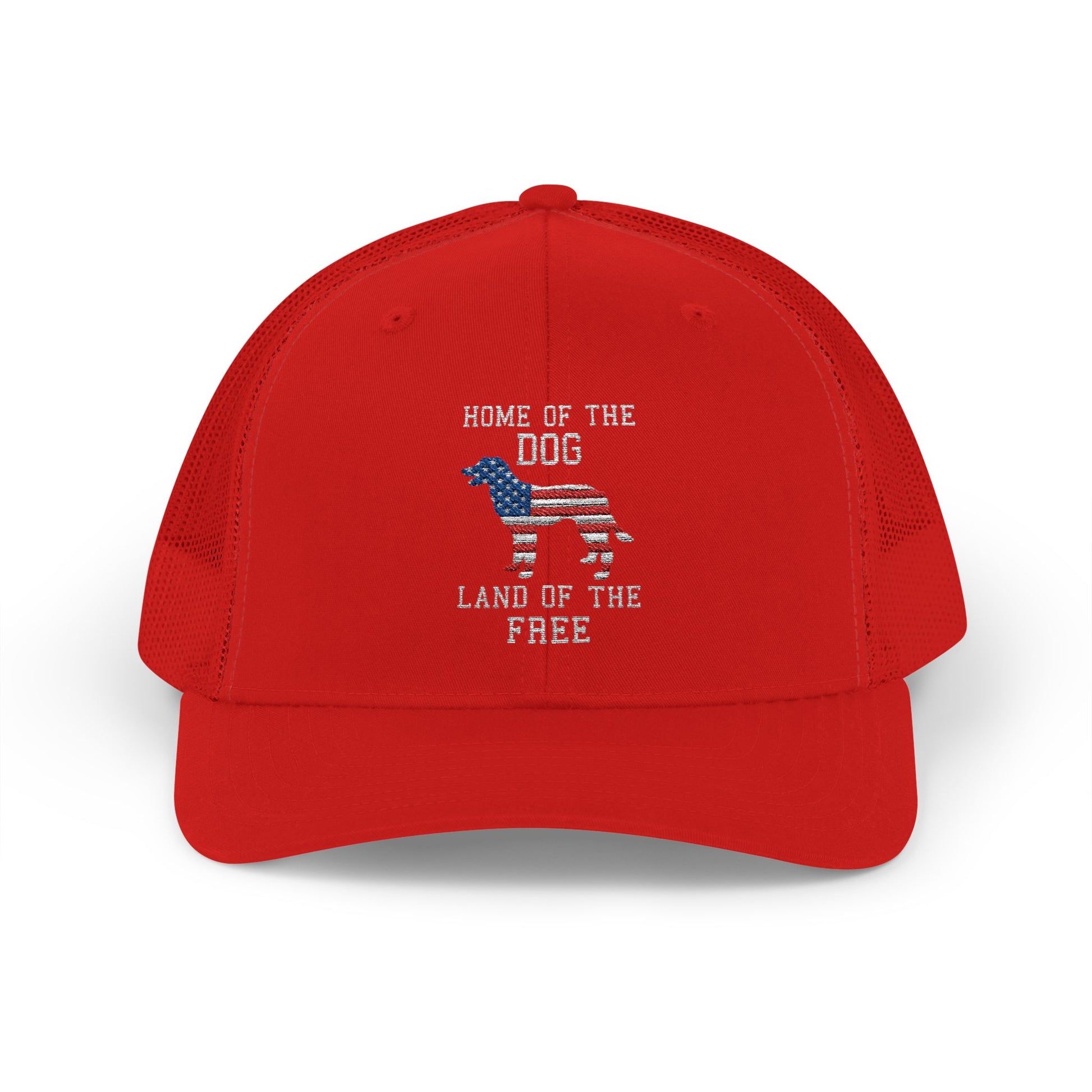 Patriotic Dog Lover Snapback Trucker Cap