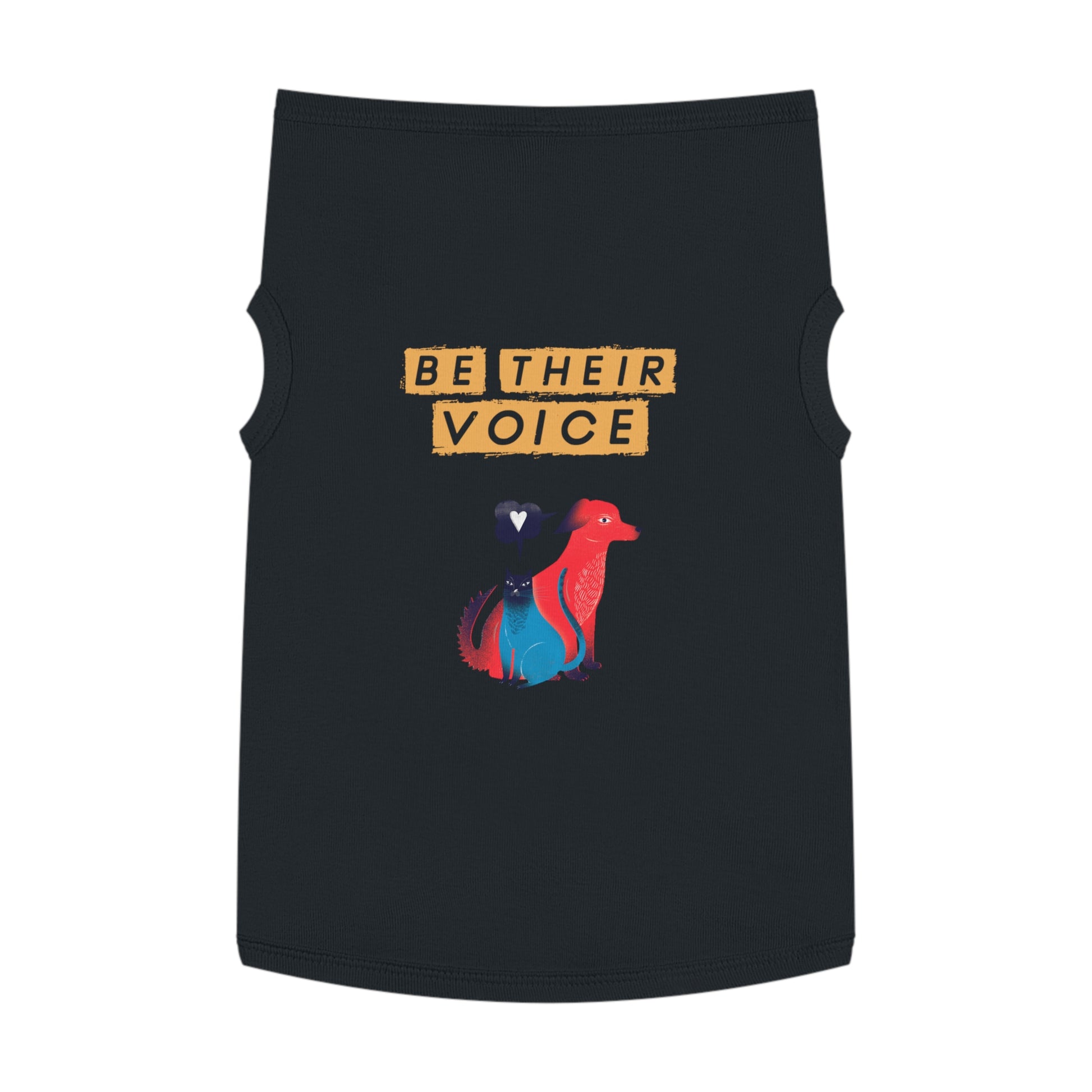 Pet Tank Top - Be Their Voice, Dog Life Apparel, Cat Lover Gift, Pet Adoption Support, Eco-Friendly Pet Clothing