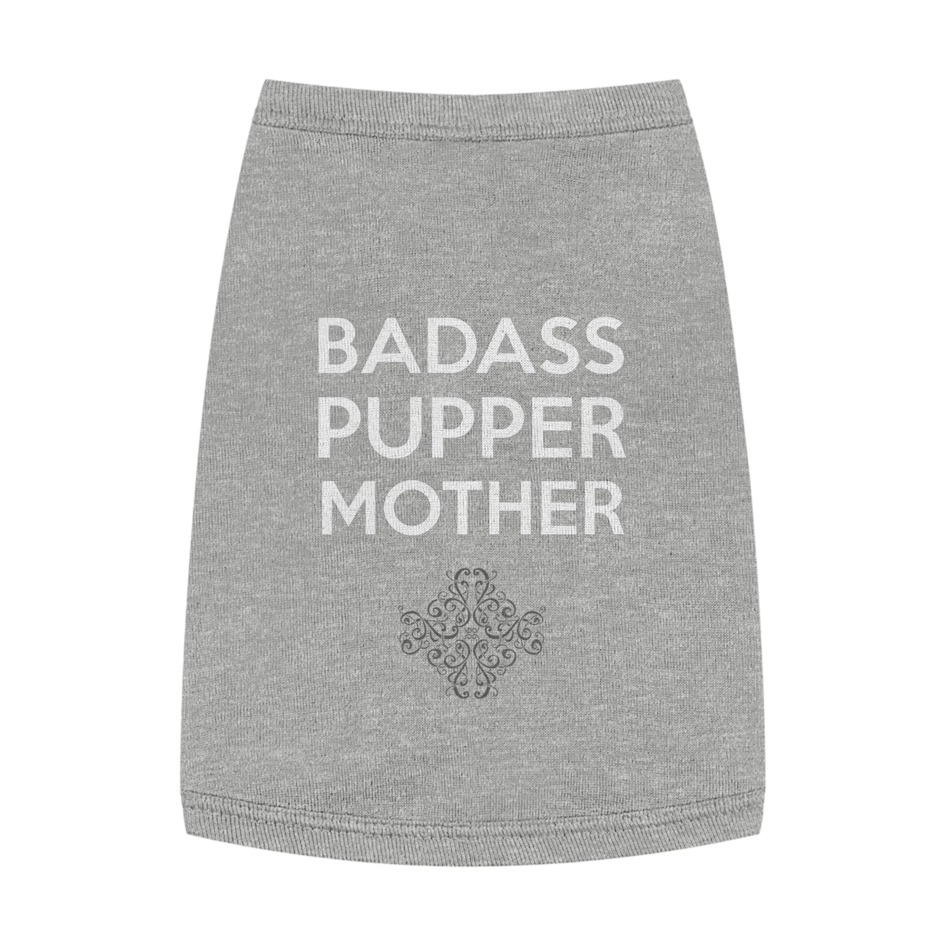Badass Puppers Pet Tank Top - Stylish Canine Tee for Dog Lovers, Perfect for Celebrations, Gifts, and Everyday Wear
