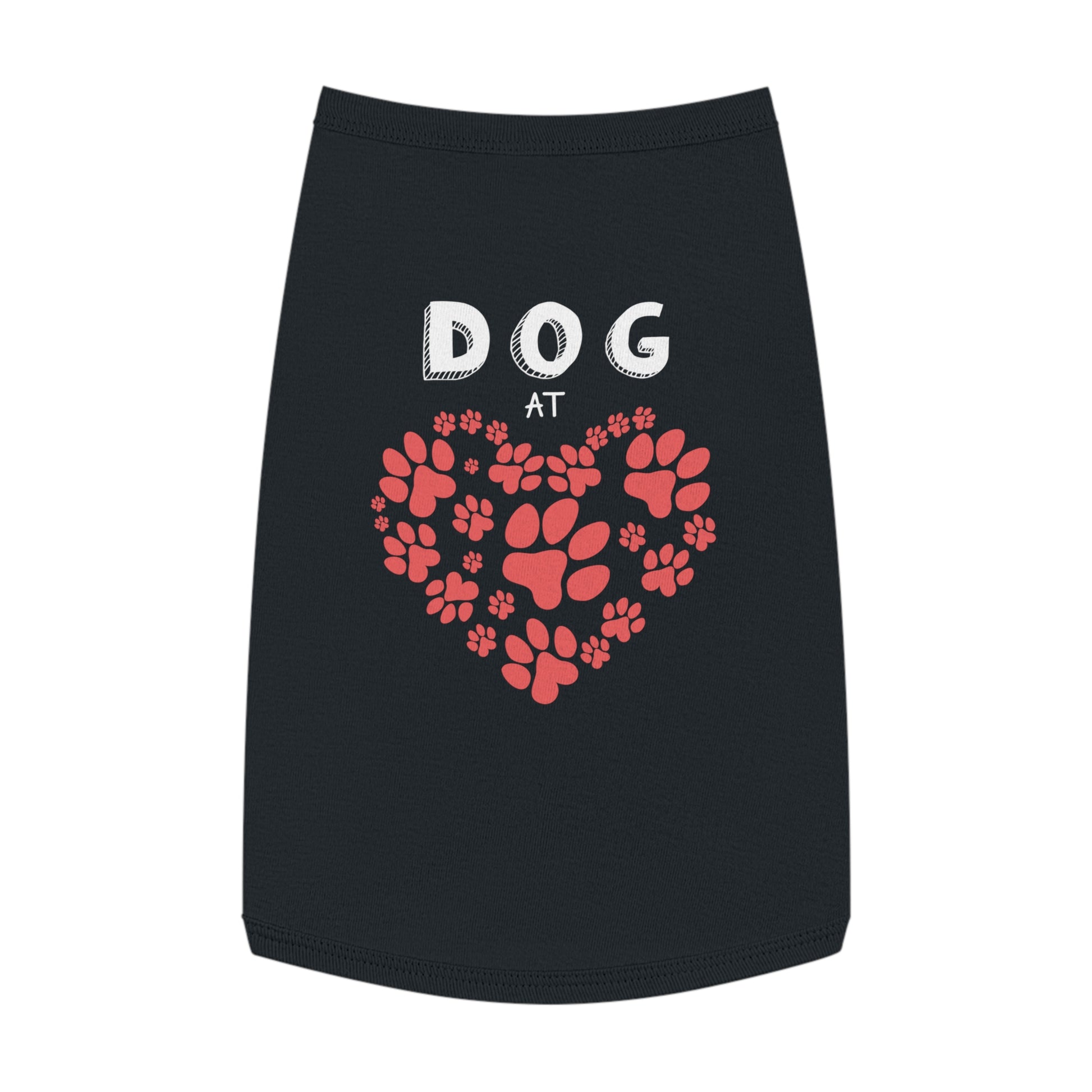 Heart Paw Pet Tank Top | Dog Lover Gift, Pet Apparel, Cute Dog Clothes, Summer Pet Fashion, Adorable Pet Outfit