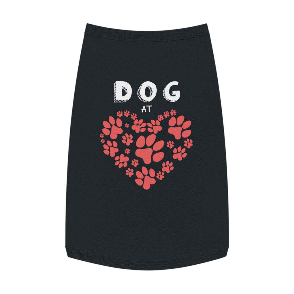 Heart Paw Pet Tank Top | Dog Lover Gift, Pet Apparel, Cute Dog Clothes, Summer Pet Fashion, Adorable Pet Outfit