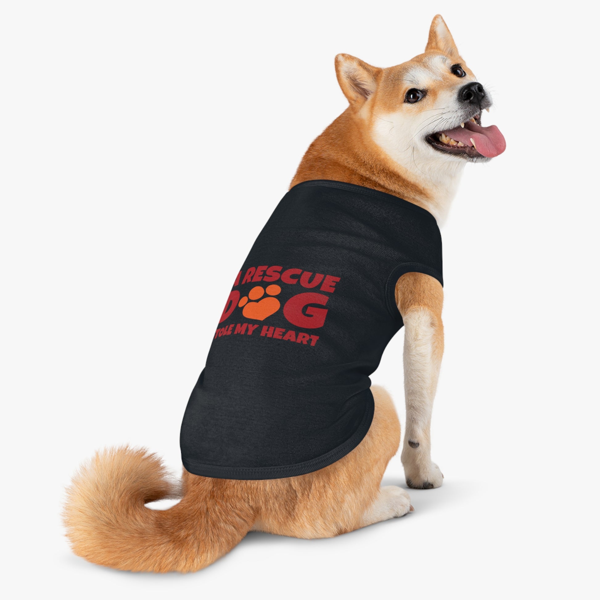 Adorable Rescue Dog Tank Top for Pets, Cute Pet Apparel, Dog Lover Gift, Pet Fashion, Animal Rescue Support