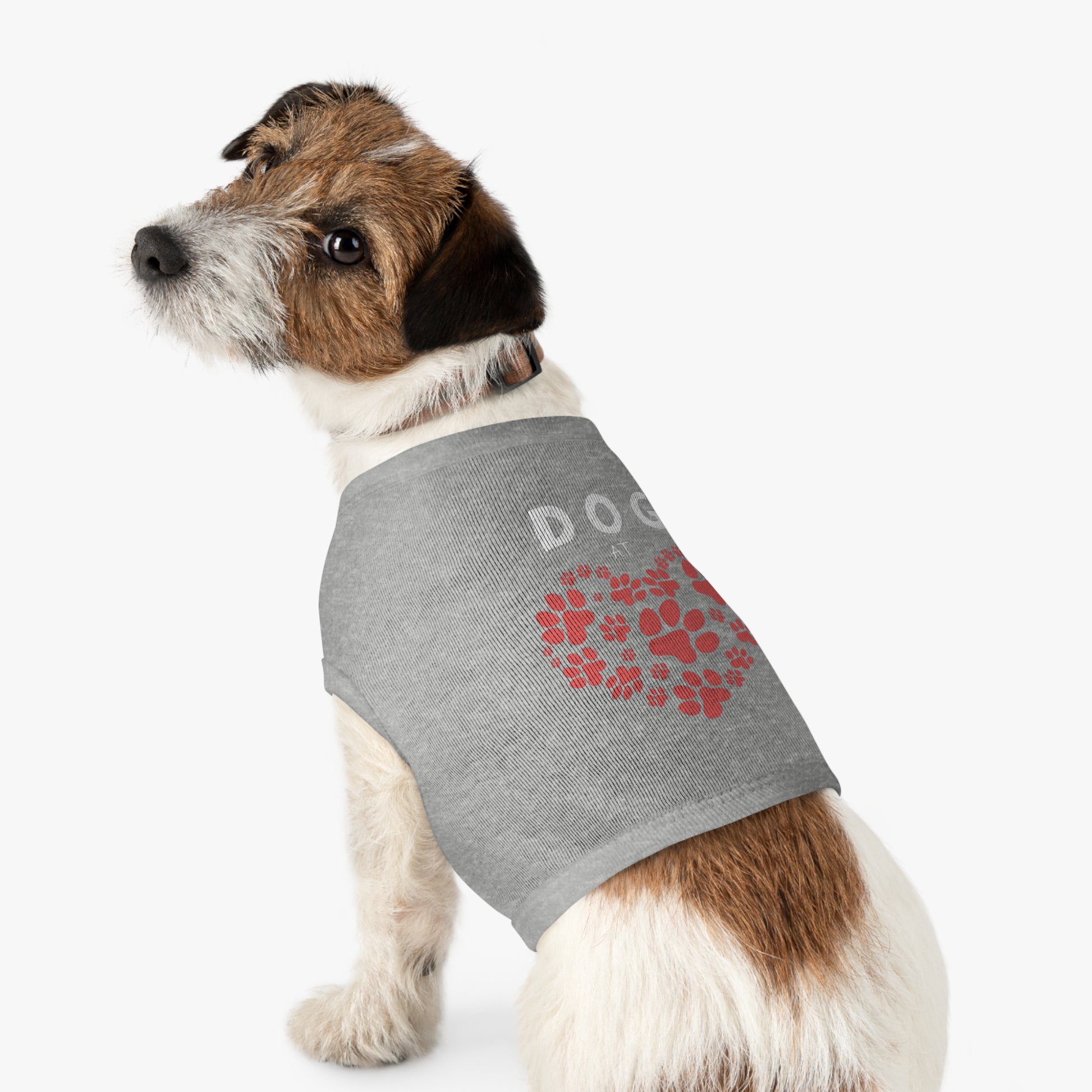 Heart Paw Pet Tank Top | Dog Lover Gift, Pet Apparel, Cute Dog Clothes, Summer Pet Fashion, Adorable Pet Outfit