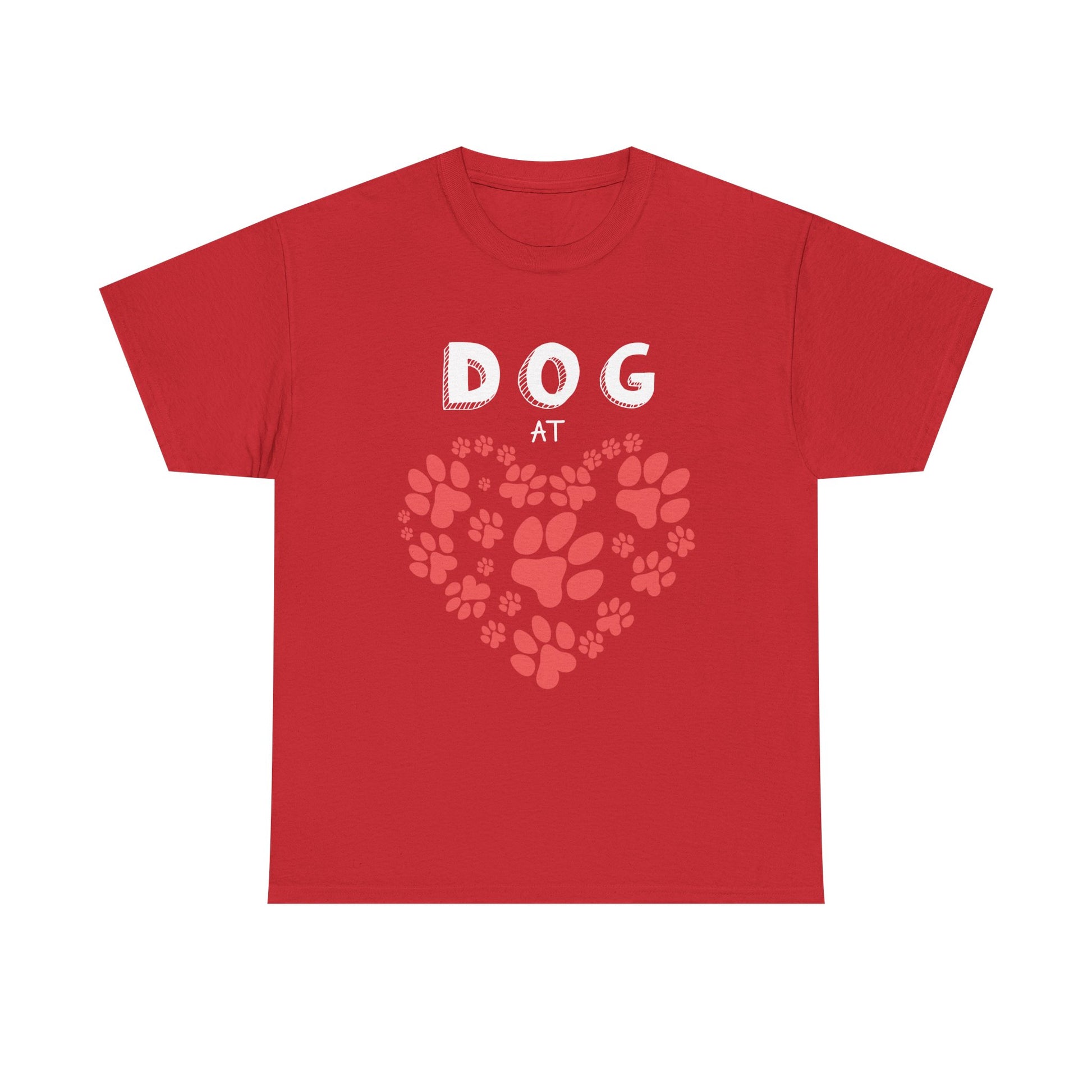 Pet Lover's Heart Tee, Cute Paw Print Shirt, Unisex Cotton Tee Gift, Animal Advocate Apparel, Perfect for Pet Lovers