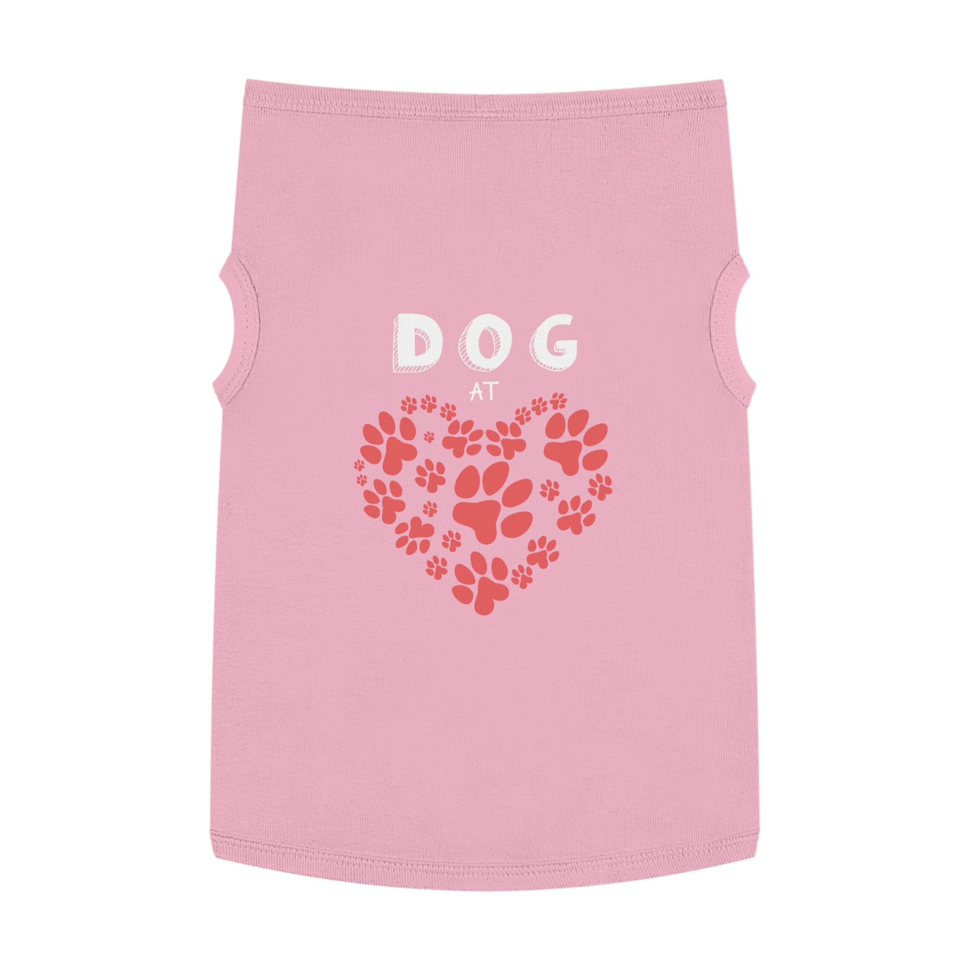 Heart Paw Pet Tank Top | Dog Lover Gift, Pet Apparel, Cute Dog Clothes, Summer Pet Fashion, Adorable Pet Outfit