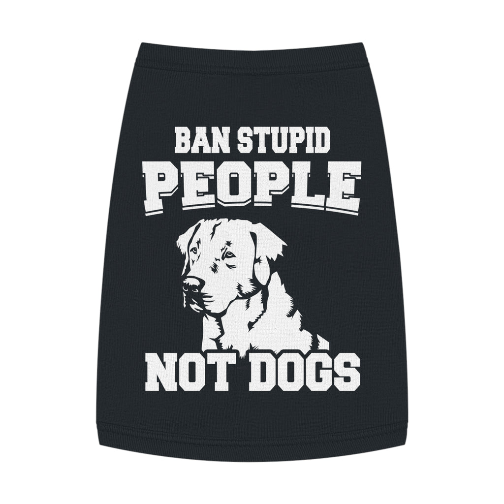 Pet Tank Top with Message "Ban Stupid People Not Dogs" - Perfect for Dog Lovers, Summer Outings, Pet Events, Gift for Dog Owners, Fun [...]