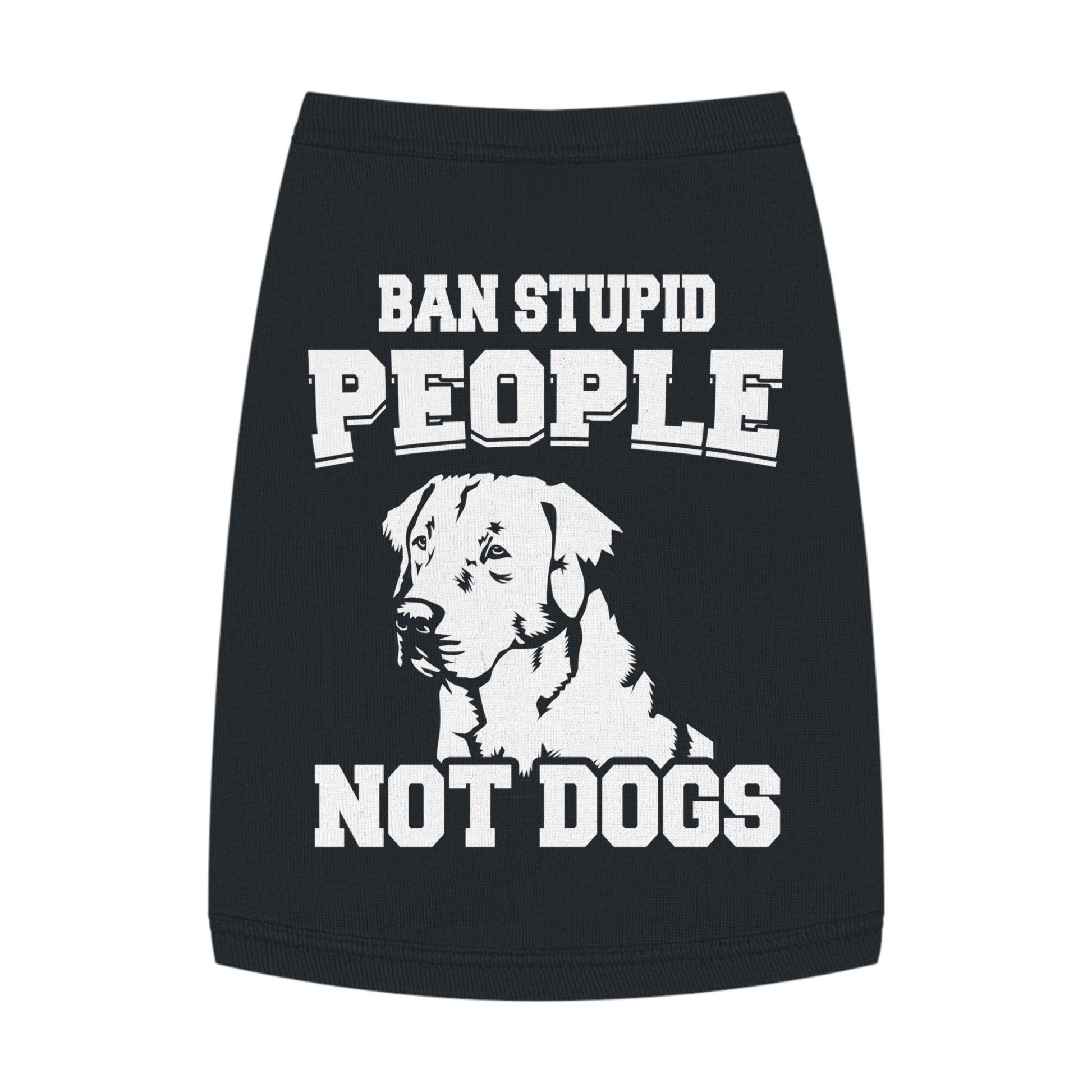 Pet Tank Top with Message "Ban Stupid People Not Dogs" - Perfect for Dog Lovers, Summer Outings, Pet Events, Gift for Dog Owners, Fun [...]