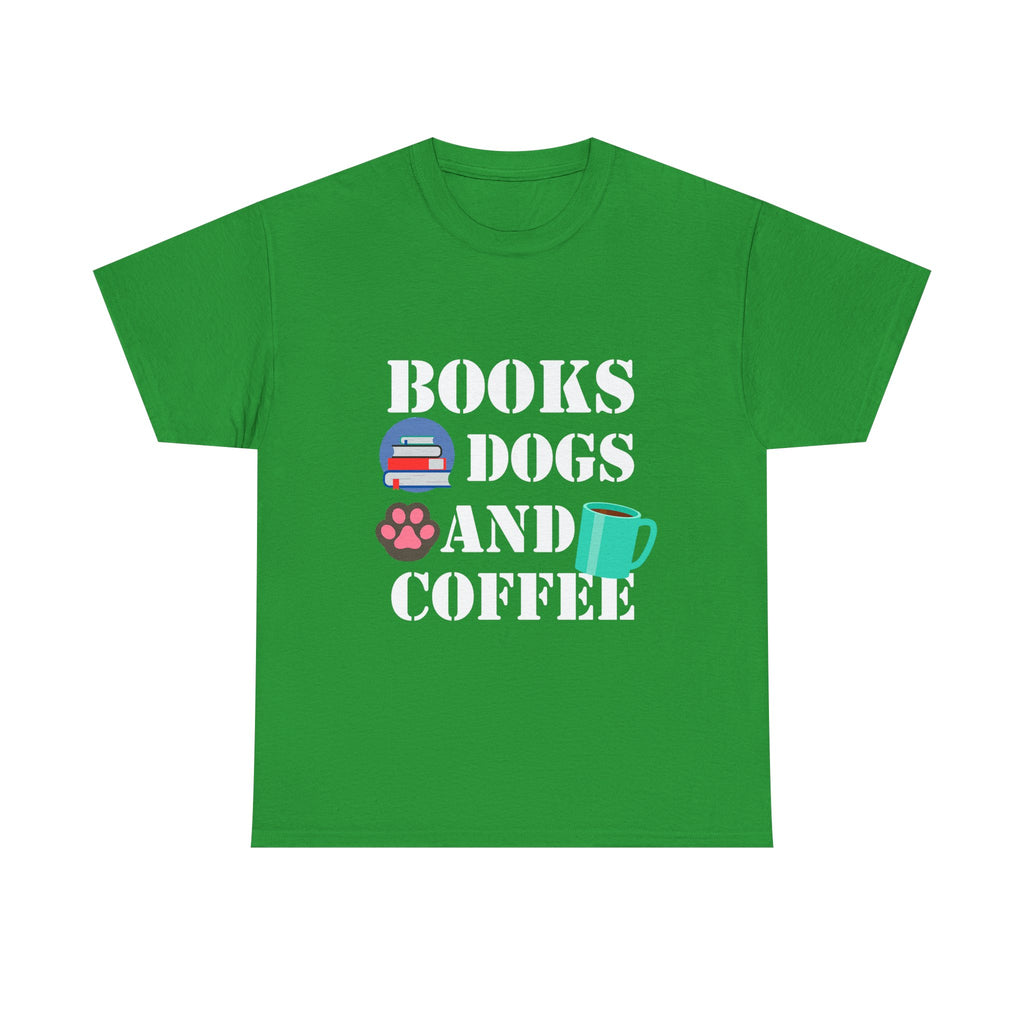 Cozy Graphic Tee, Relaxed Fit Heavy Cotton Shirt for Book Lovers, Pet Owners, Gift for Him or Her, Comfortable Everyday Wear, Casual Style