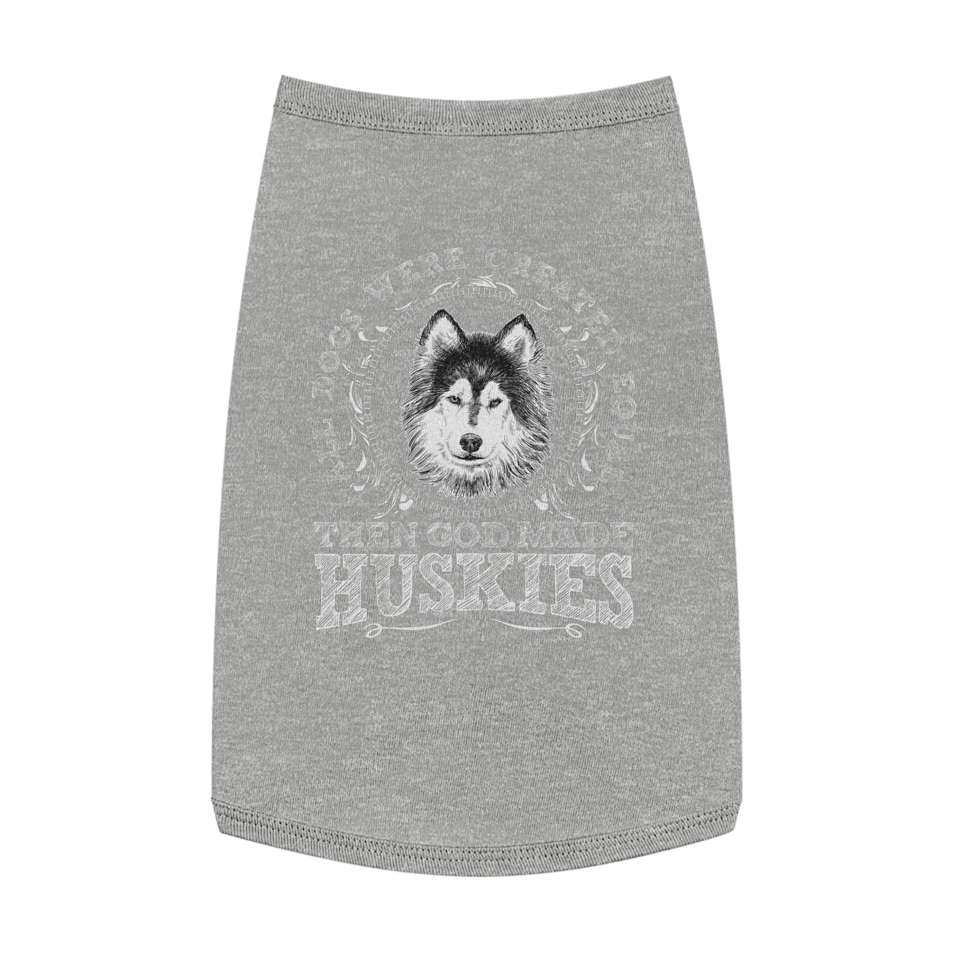 Husky Love Pet Tank Top, Funny Dog Apparel, Pet Clothing, Gifts for Dog Lovers, Pet Accessories, Summer Dog Shirt