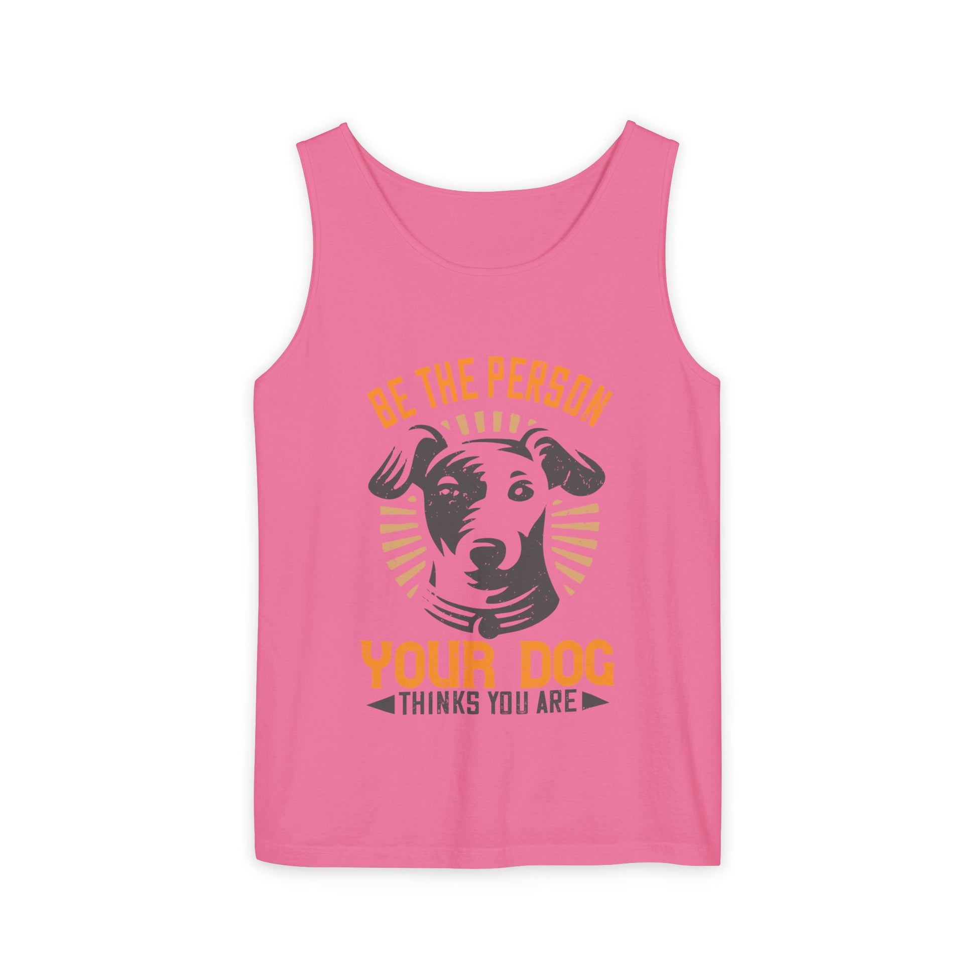 Dog Lover's Unisex Tank Top - "Be The Person Your Dog Thinks You Are" - Perfect for Pet Owners, Gift for Dog Lovers, Summer Apparel, [...]