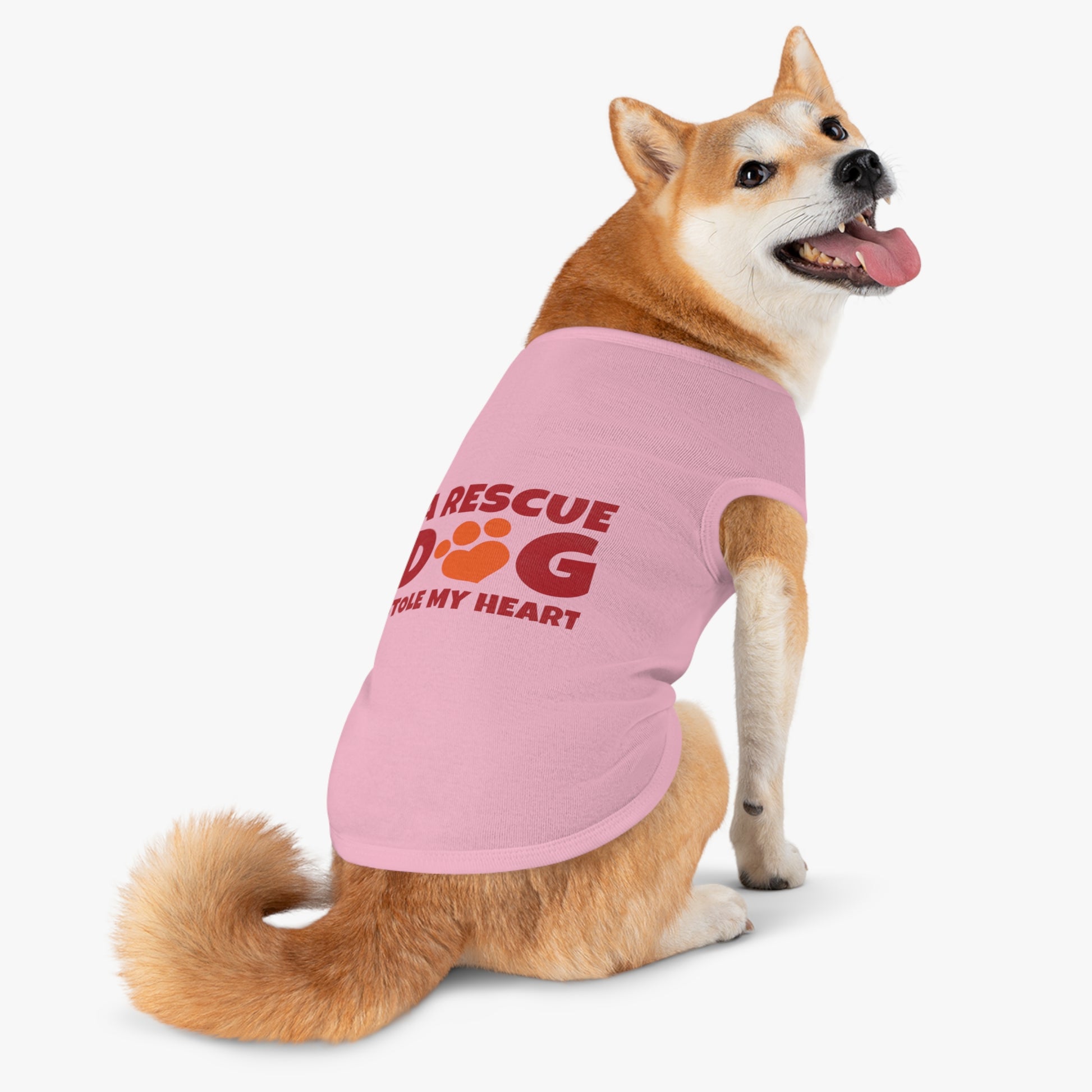 Adorable Rescue Dog Tank Top for Pets, Cute Pet Apparel, Dog Lover Gift, Pet Fashion, Animal Rescue Support