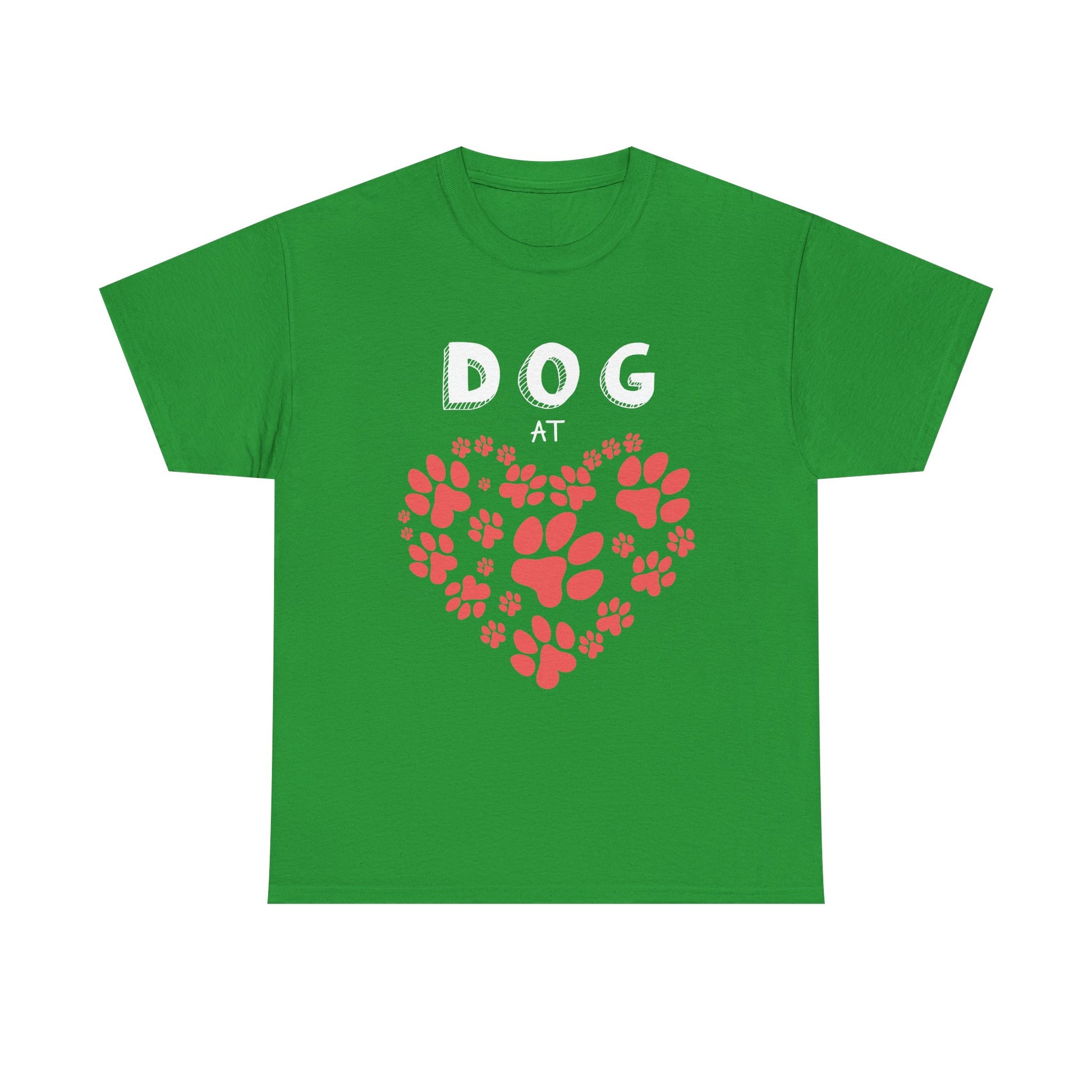Pet Lover's Heart Tee, Cute Paw Print Shirt, Unisex Cotton Tee Gift, Animal Advocate Apparel, Perfect for Pet Lovers