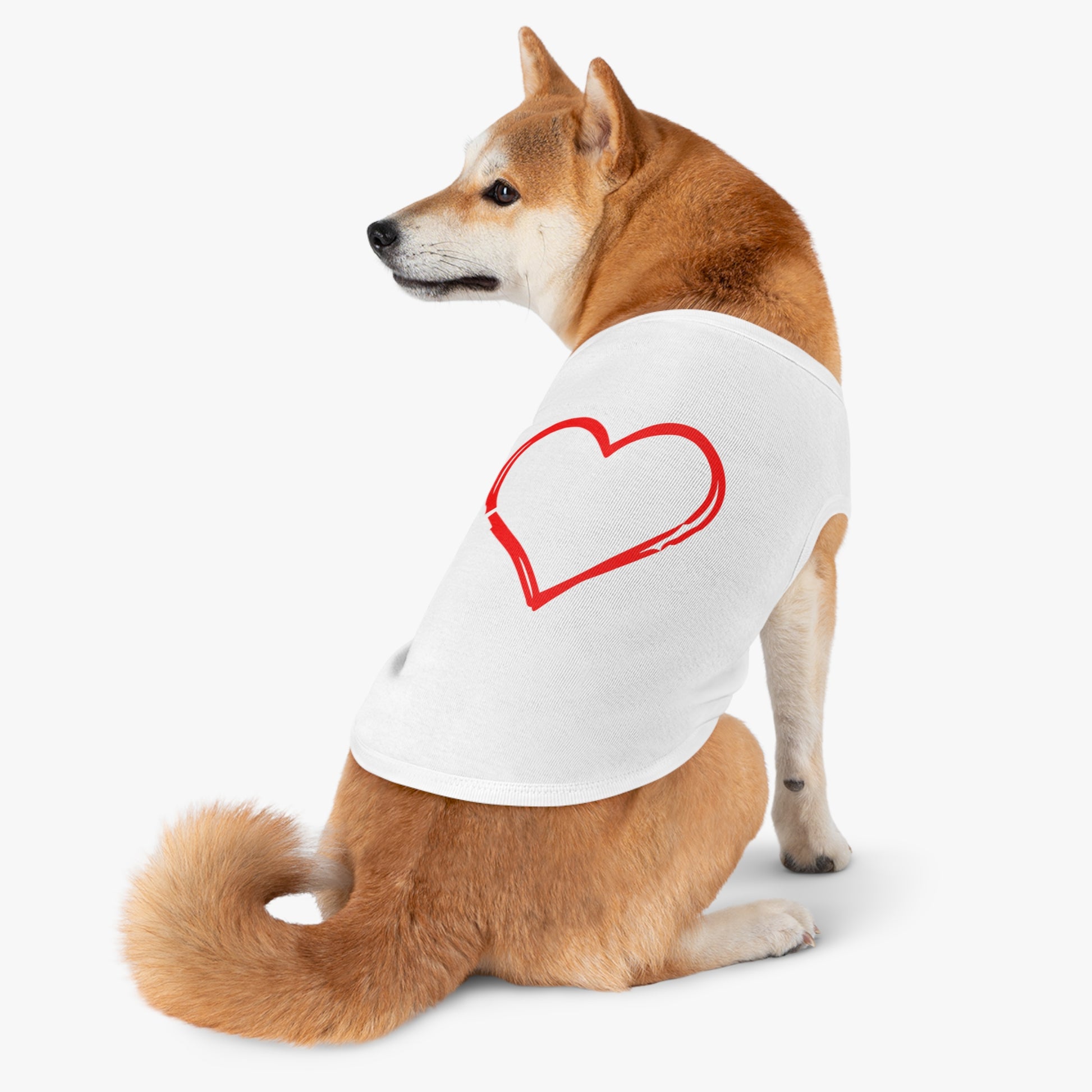 Heartfelt Pet Tank Top - Because Dogs, Dog Lover Gift, Cute Pet Apparel, Summer Dog Wear, Adorable Pet Clothing