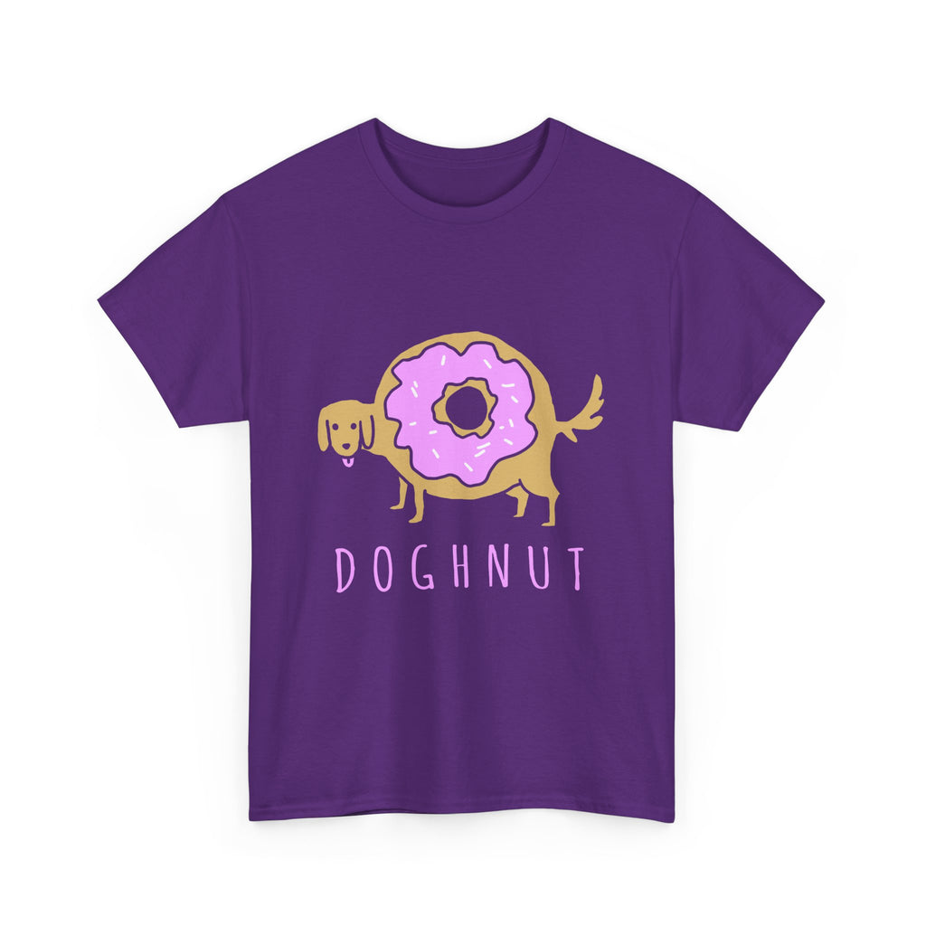Doghnut Graphic Tee, Funny Pet Lover Shirt, Cute Dog Tee, Gift for Dog Owners, Casual Wear, Perfect for Birthdays