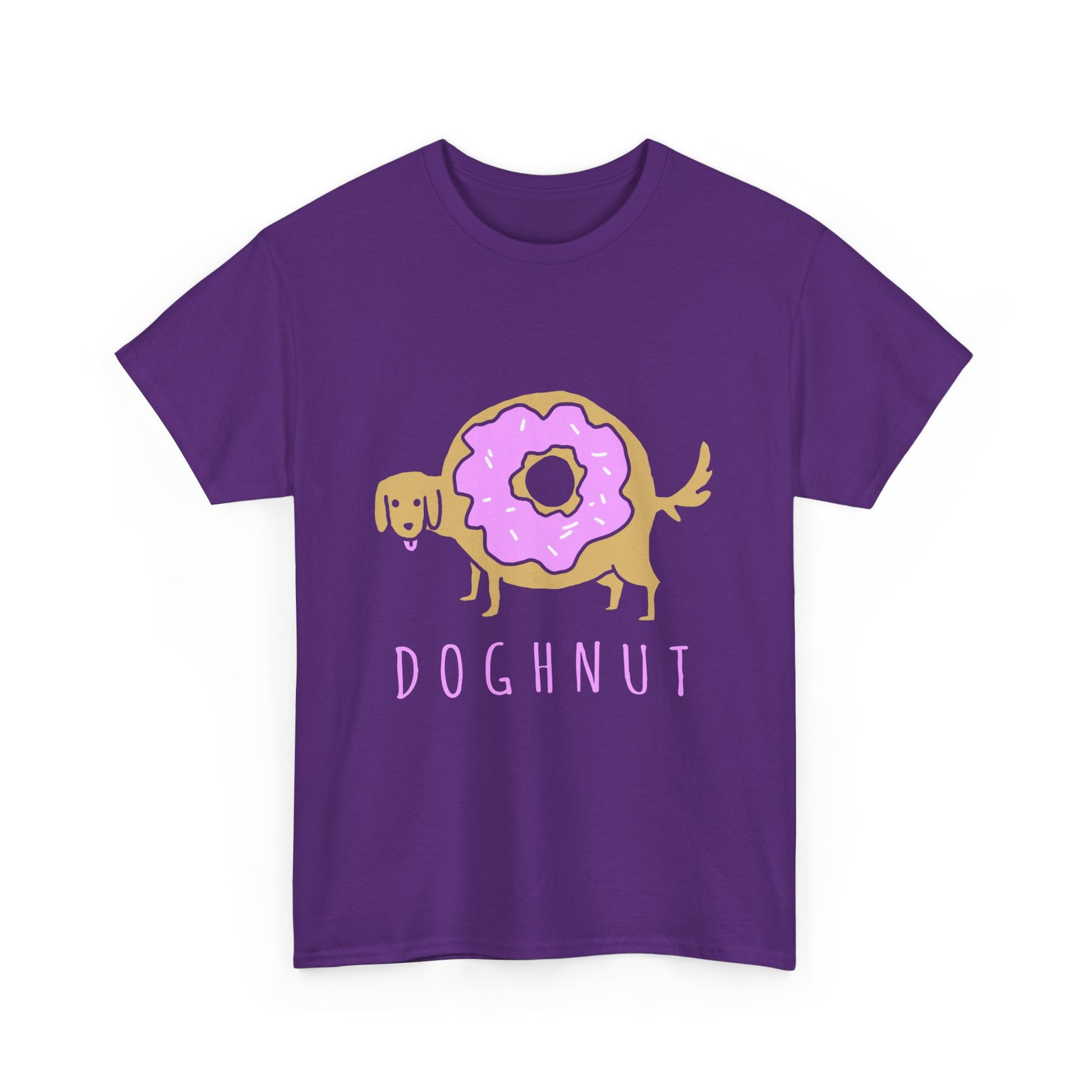 Doghnut Graphic Tee, Funny Pet Lover Shirt, Cute Dog Tee, Gift for Dog Owners, Casual Wear, Perfect for Birthdays