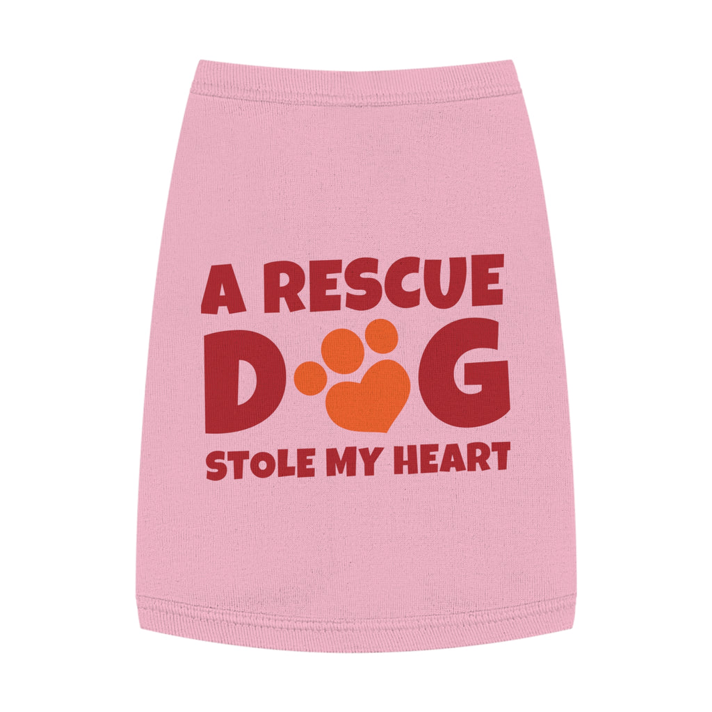 Adorable Rescue Dog Tank Top for Pets, Cute Pet Apparel, Dog Lover Gift, Pet Fashion, Animal Rescue Support