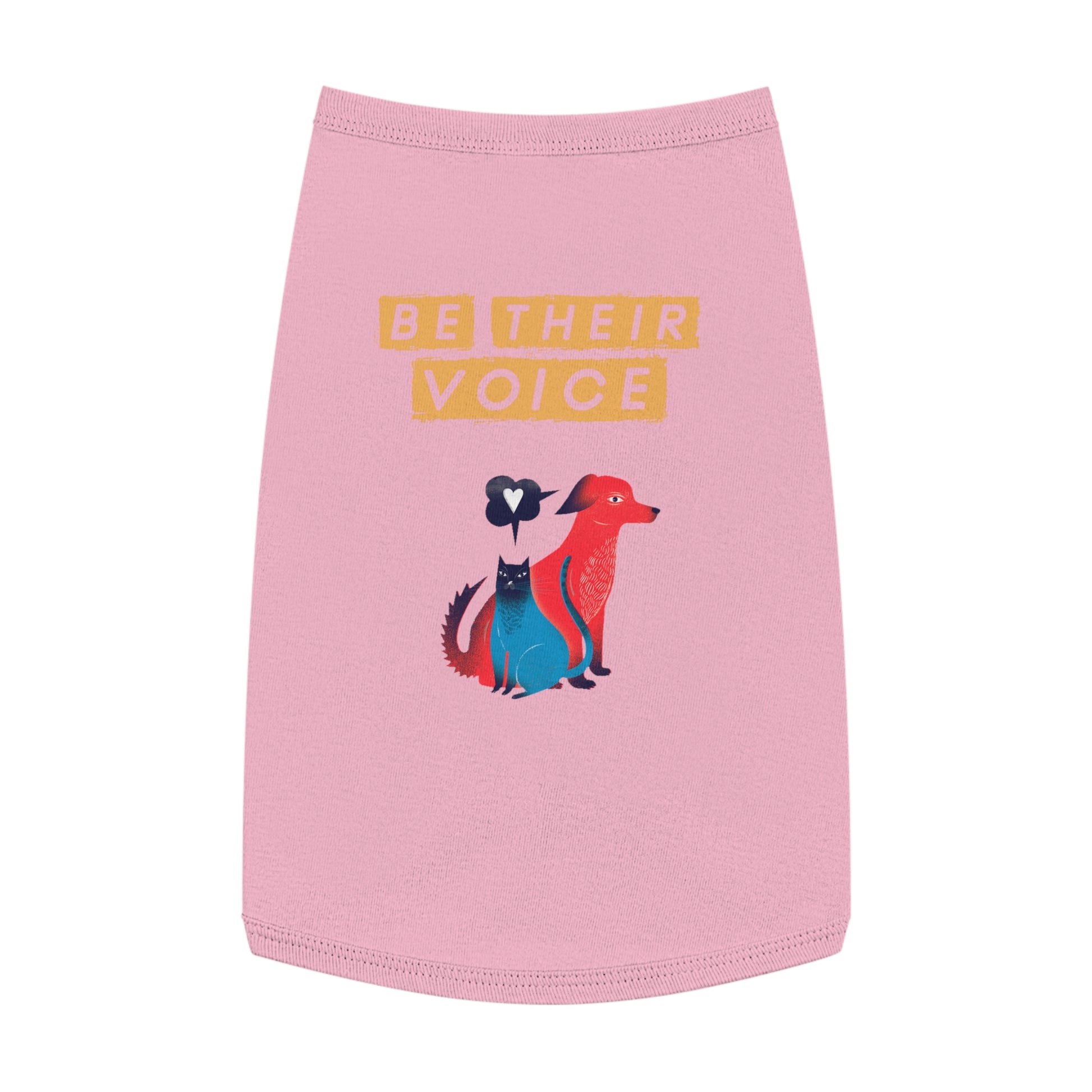Pet Tank Top - Be Their Voice, Dog Life Apparel, Cat Lover Gift, Pet Adoption Support, Eco-Friendly Pet Clothing