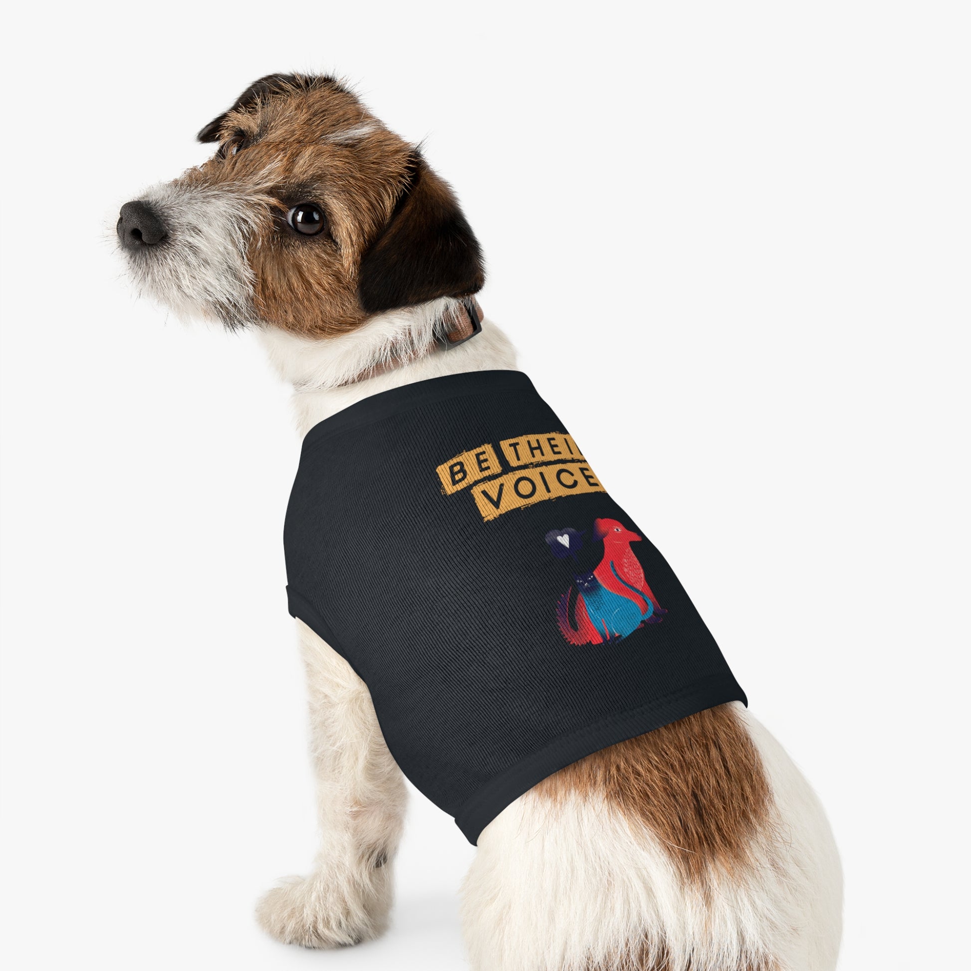 Pet Tank Top - Be Their Voice, Dog Life Apparel, Cat Lover Gift, Pet Adoption Support, Eco-Friendly Pet Clothing