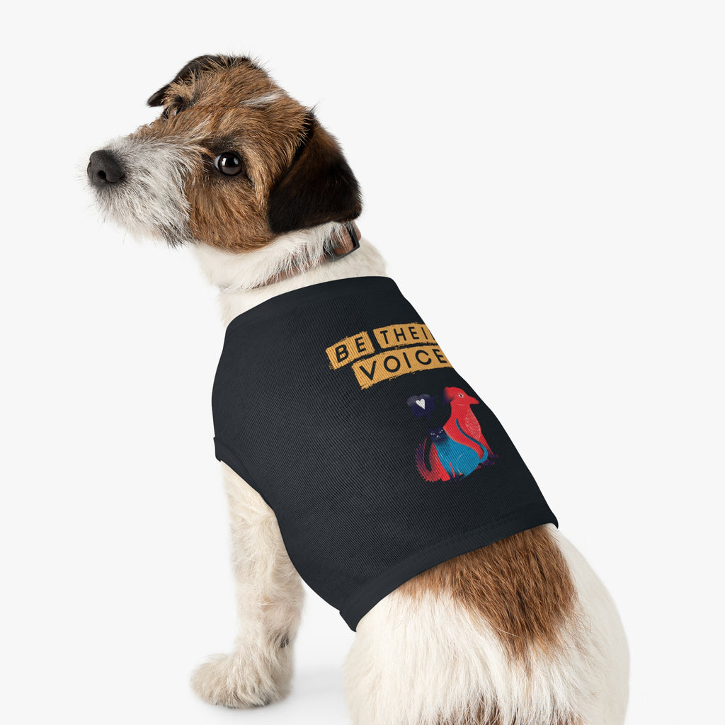 Pet Tank Top - Be Their Voice, Dog Life Apparel, Cat Lover Gift, Pet Adoption Support, Eco-Friendly Pet Clothing
