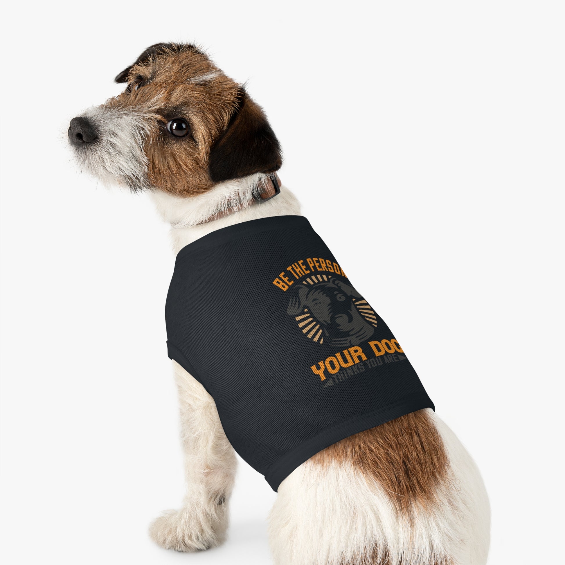 Funny Dog Lover Pet Tank Top, Be the Person Your Dog Thinks You Are, Cute Pet Apparel, Dog Mom Gift, Summer Dogwear, Adjustable Dog [...]