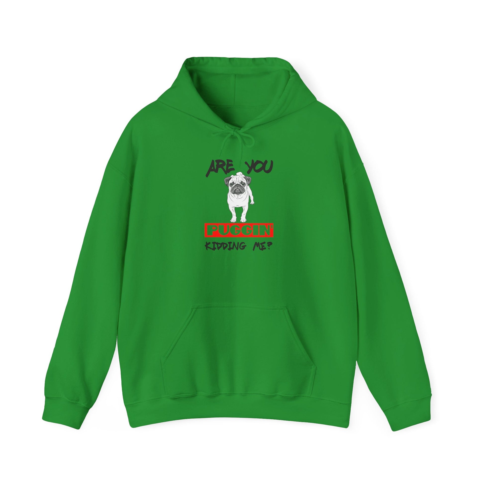 Funny Pug Hoodie, Are You Puggin' Kidding Me Sweatshirt, Pet Lover Gift, Cozy Unisex Hoodie, Dog-Themed Apparel, Punny Gift for Dog Lovers