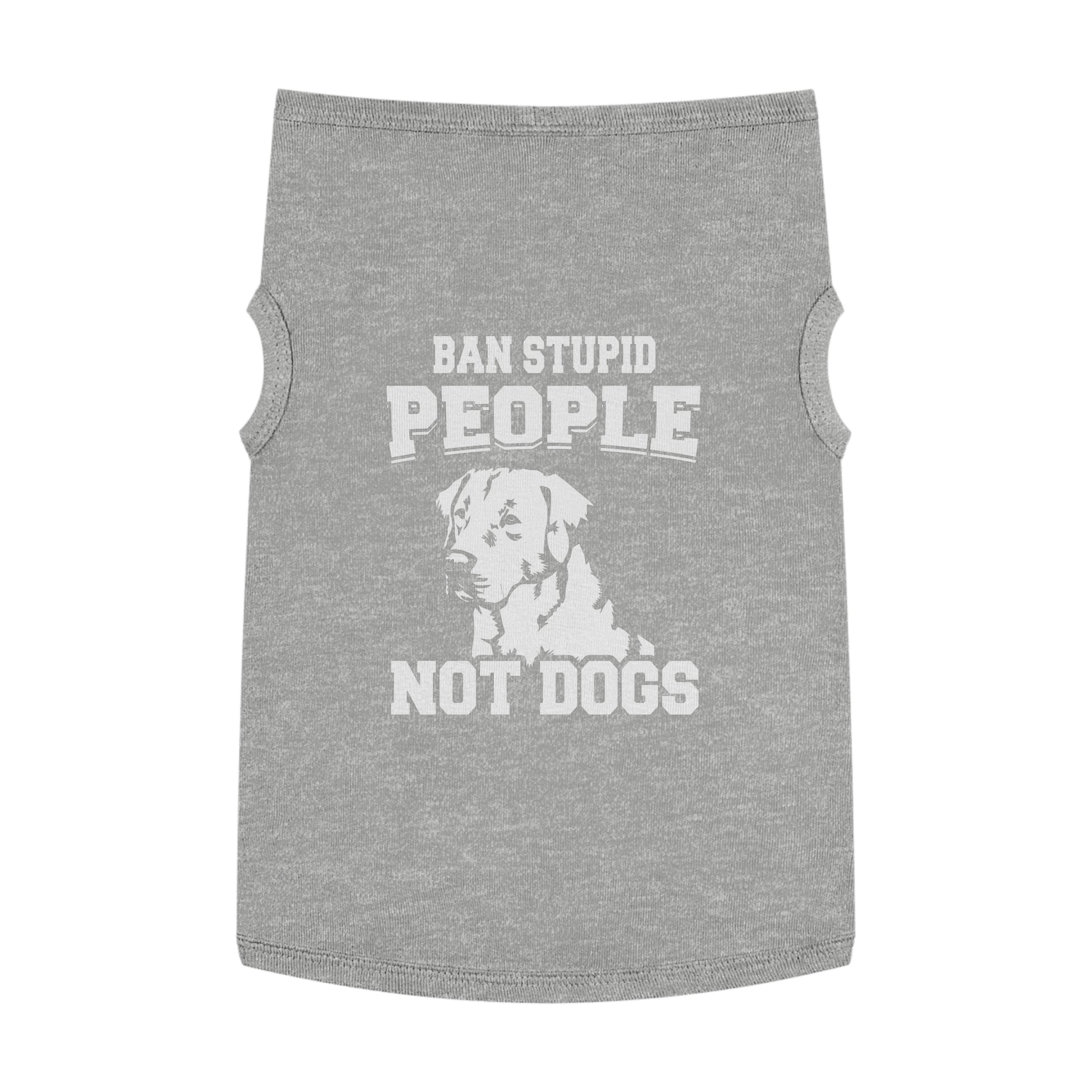 Pet Tank Top with Message "Ban Stupid People Not Dogs" - Perfect for Dog Lovers, Summer Outings, Pet Events, Gift for Dog Owners, Fun [...]