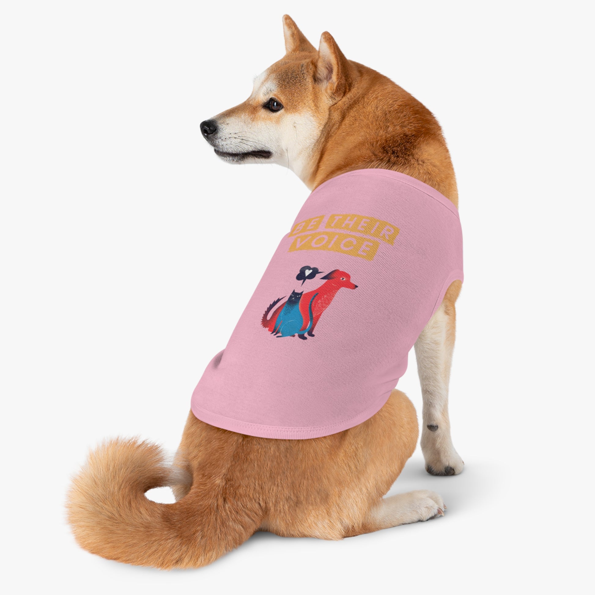 Pet Tank Top - Be Their Voice, Dog Life Apparel, Cat Lover Gift, Pet Adoption Support, Eco-Friendly Pet Clothing