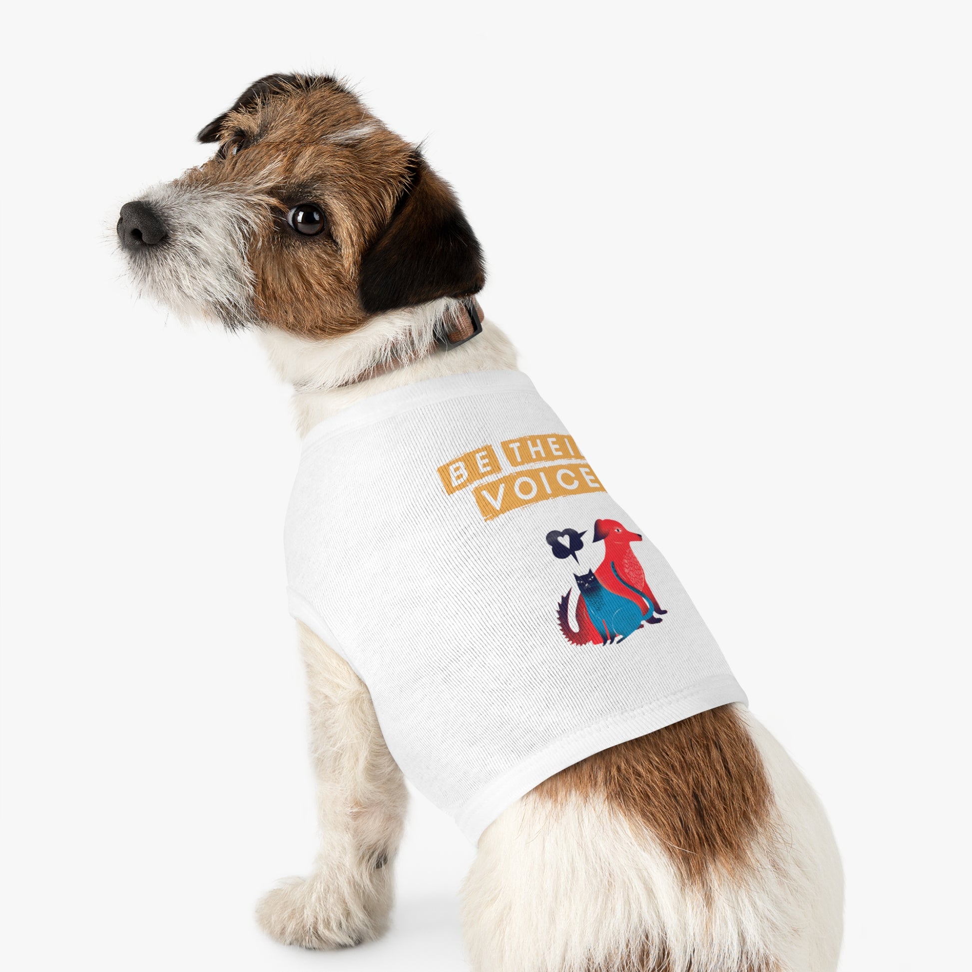 Pet Tank Top - Be Their Voice, Dog Life Apparel, Cat Lover Gift, Pet Adoption Support, Eco-Friendly Pet Clothing