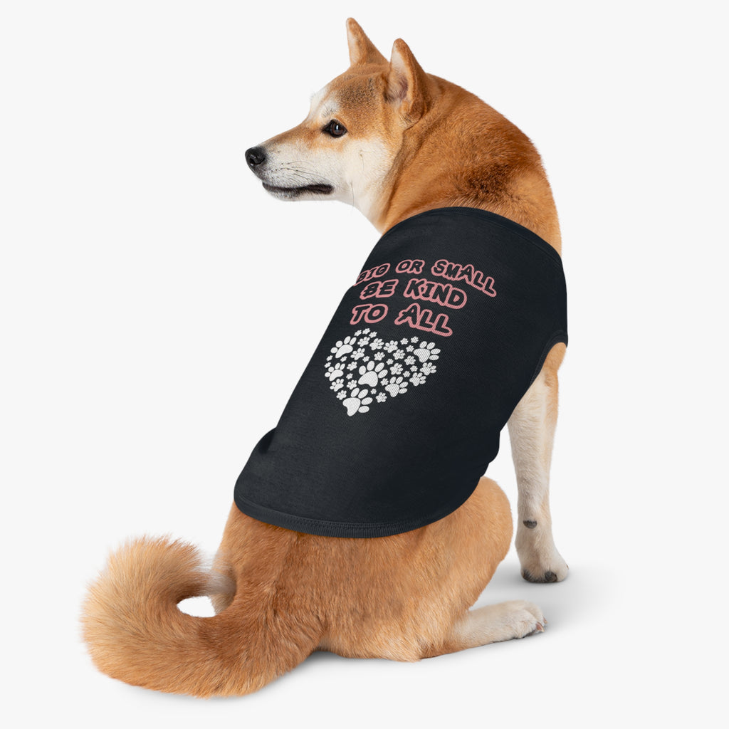 Cute Pet Tank Top, Dog Lover Gift, Be Kind to All, Summer Pet Apparel, Sassy Canine Outfit