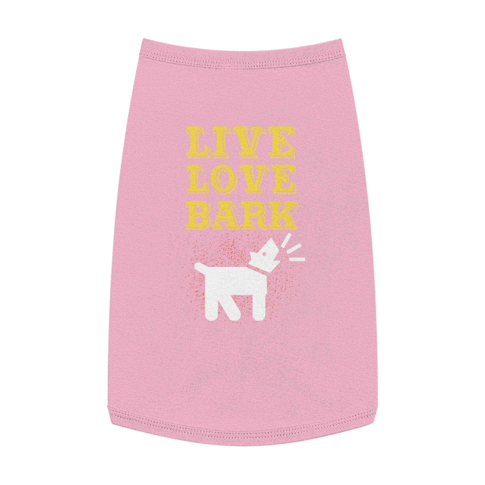 Cute Pet Tank Top - Live Love Bark Dog Apparel, Dog Summer Wear, Pet Gift, Canine Clothing, Dog Lover Gift
