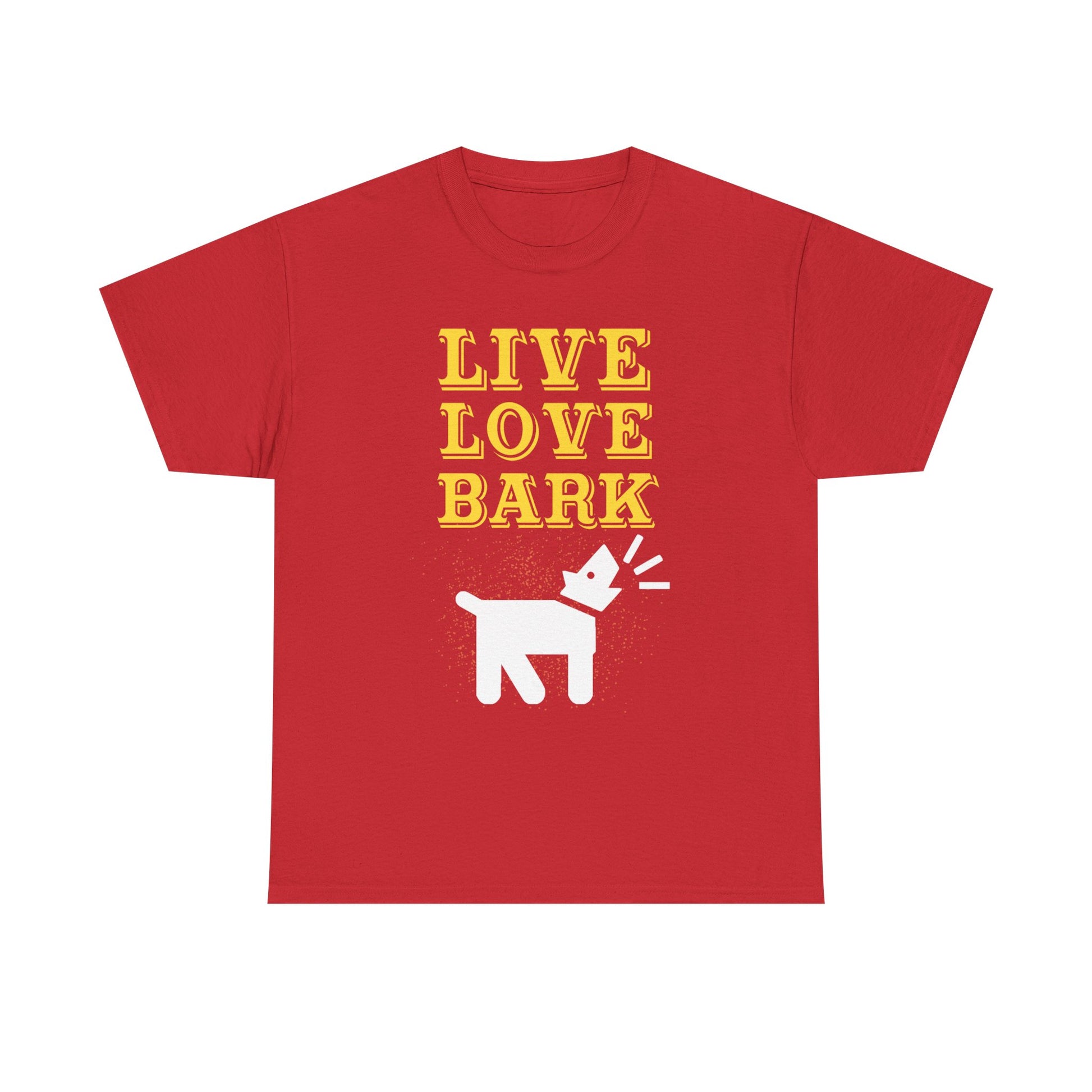 Live Love Bark Unisex Cotton Tee, Cute Dog Lovers Tee, Pet Parent Gift, Casual Everyday Wear, Animal Lover Shirt, Birthday Present