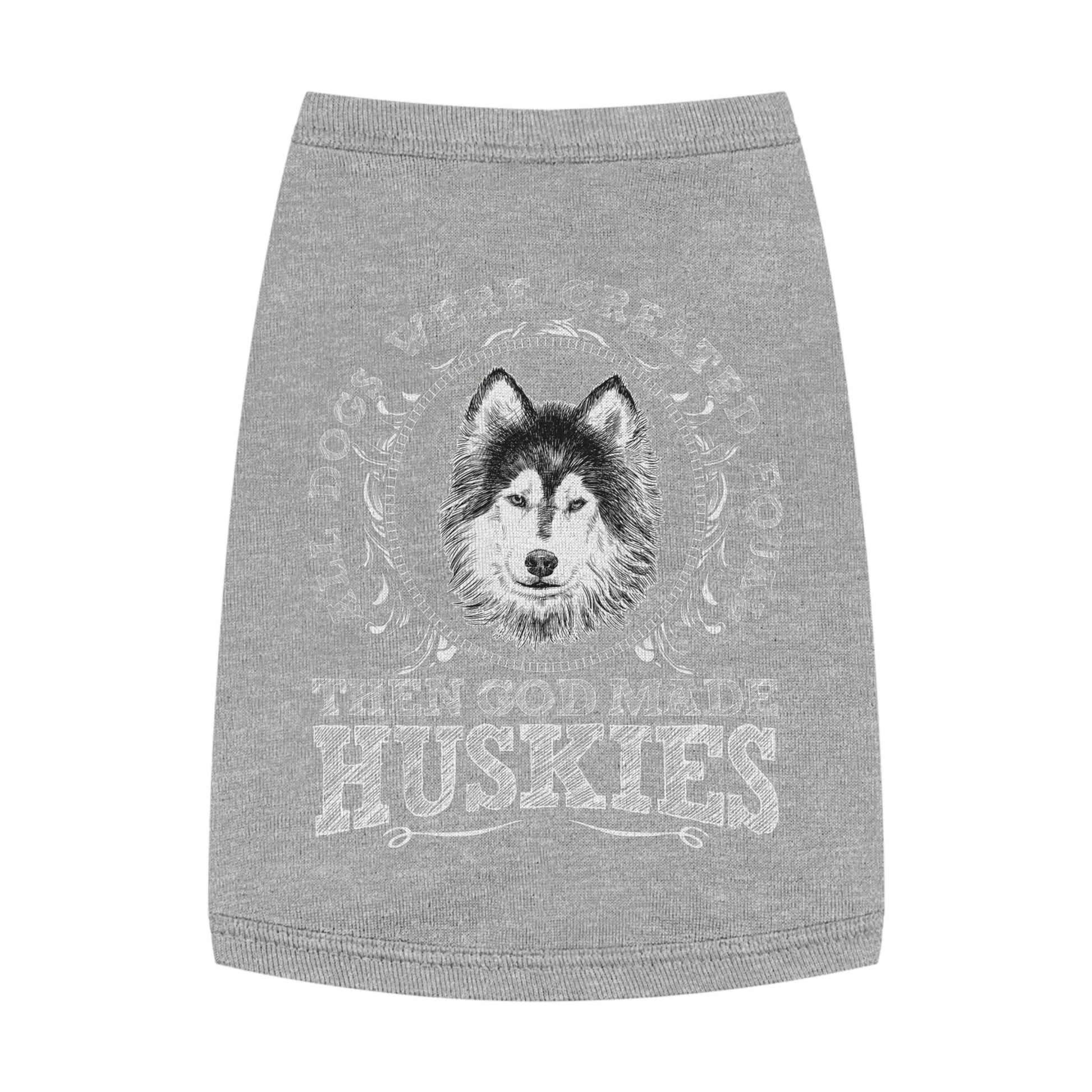 Husky Love Pet Tank Top, Funny Dog Apparel, Pet Clothing, Gifts for Dog Lovers, Pet Accessories, Summer Dog Shirt