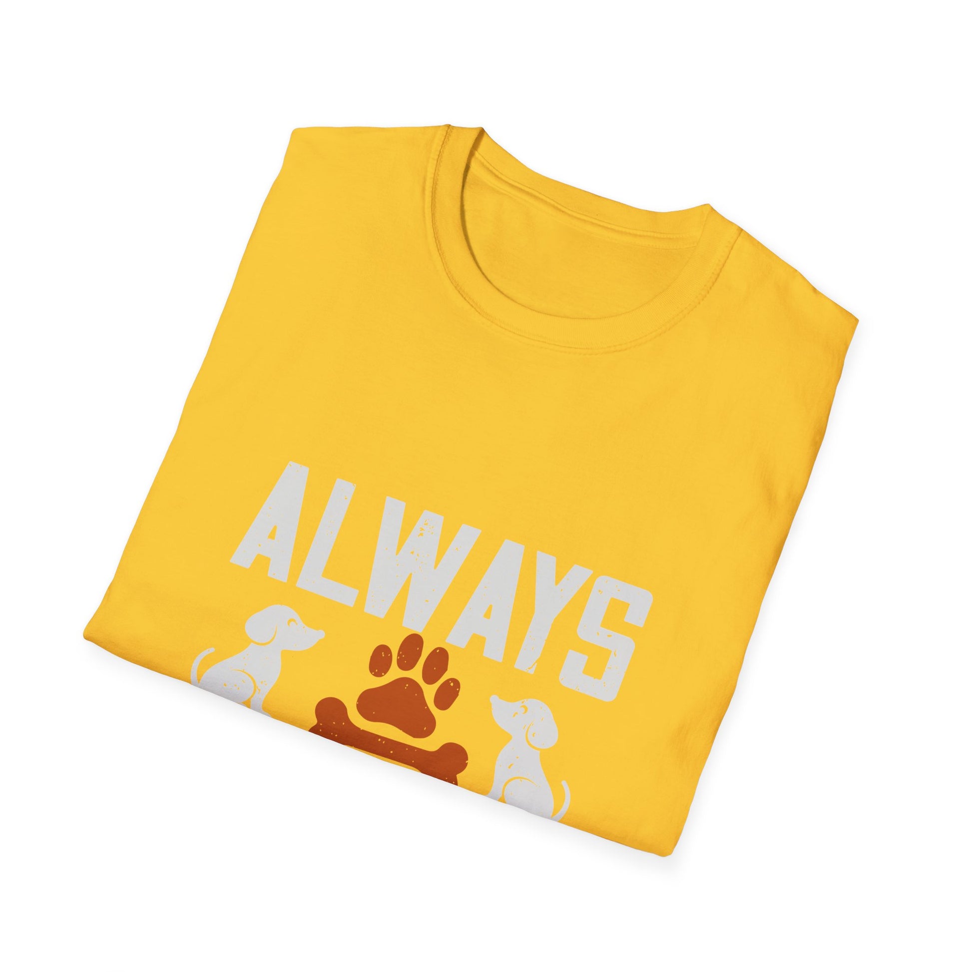 Always Think Pawsitive T-Shirt, Pet Lover Gift, Dog Owner Tee, Positive Vibes Shirt, Animal Rescue Fundraiser