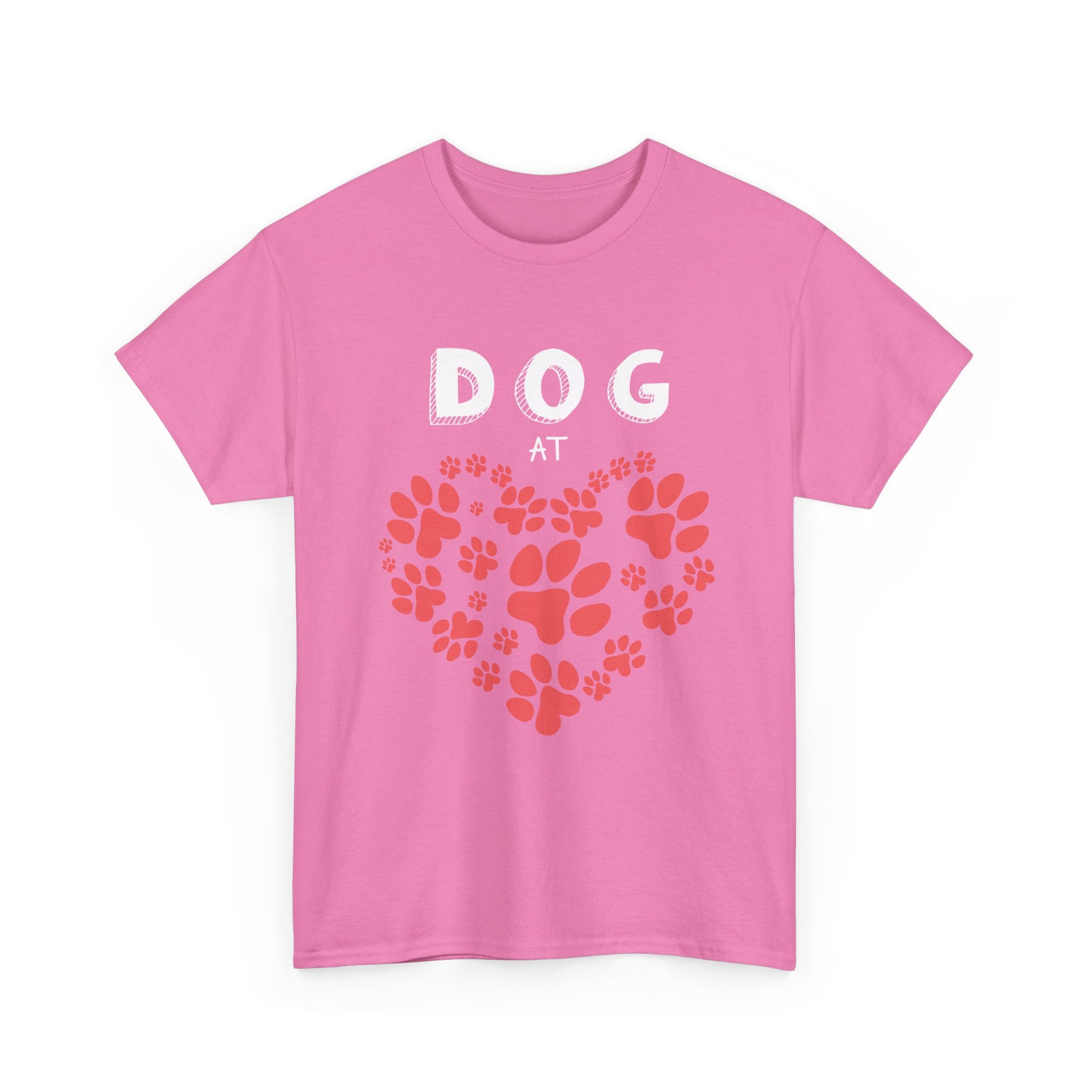 Pet Lover's Heart Tee, Cute Paw Print Shirt, Unisex Cotton Tee Gift, Animal Advocate Apparel, Perfect for Pet Lovers