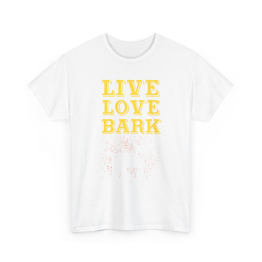 Live Love Bark Unisex Cotton Tee, Cute Dog Lovers Tee, Pet Parent Gift, Casual Everyday Wear, Animal Lover Shirt, Birthday Present