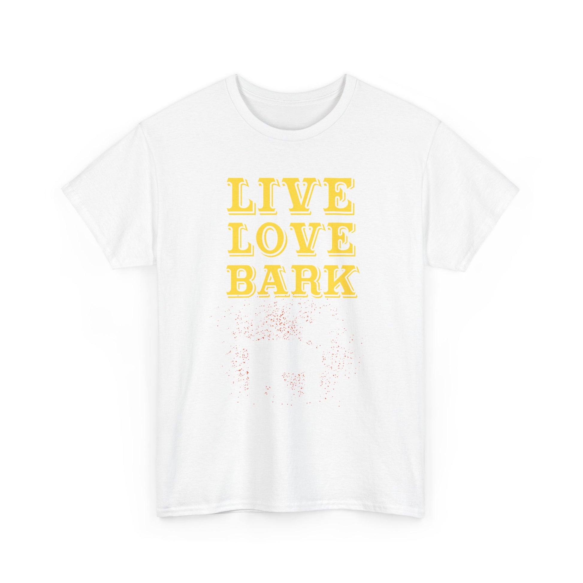 Live Love Bark Unisex Cotton Tee, Cute Dog Lovers Tee, Pet Parent Gift, Casual Everyday Wear, Animal Lover Shirt, Birthday Present