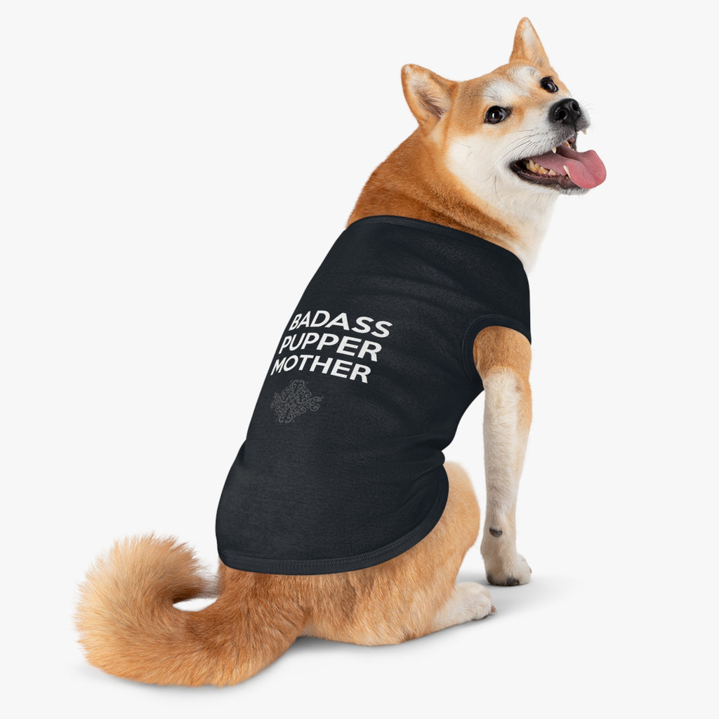 Badass Puppers Pet Tank Top - Stylish Canine Tee for Dog Lovers, Perfect for Celebrations, Gifts, and Everyday Wear