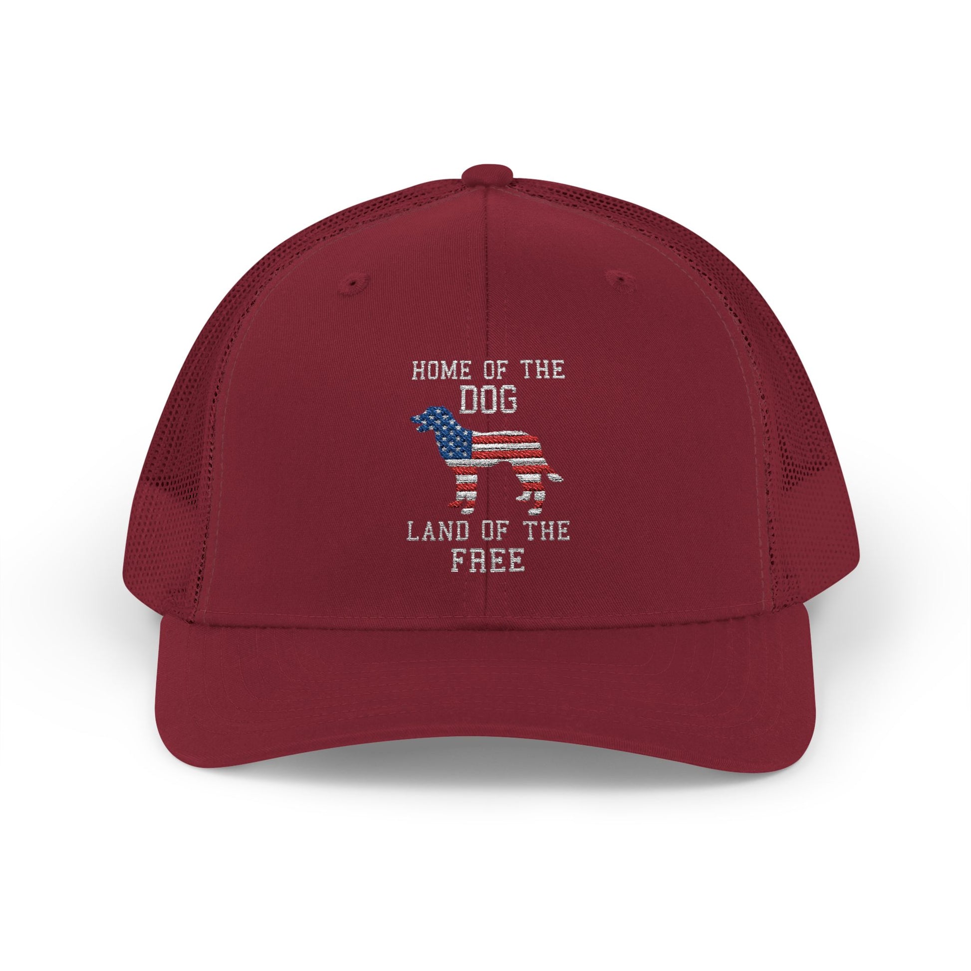 Patriotic Dog Lover Snapback Trucker Cap