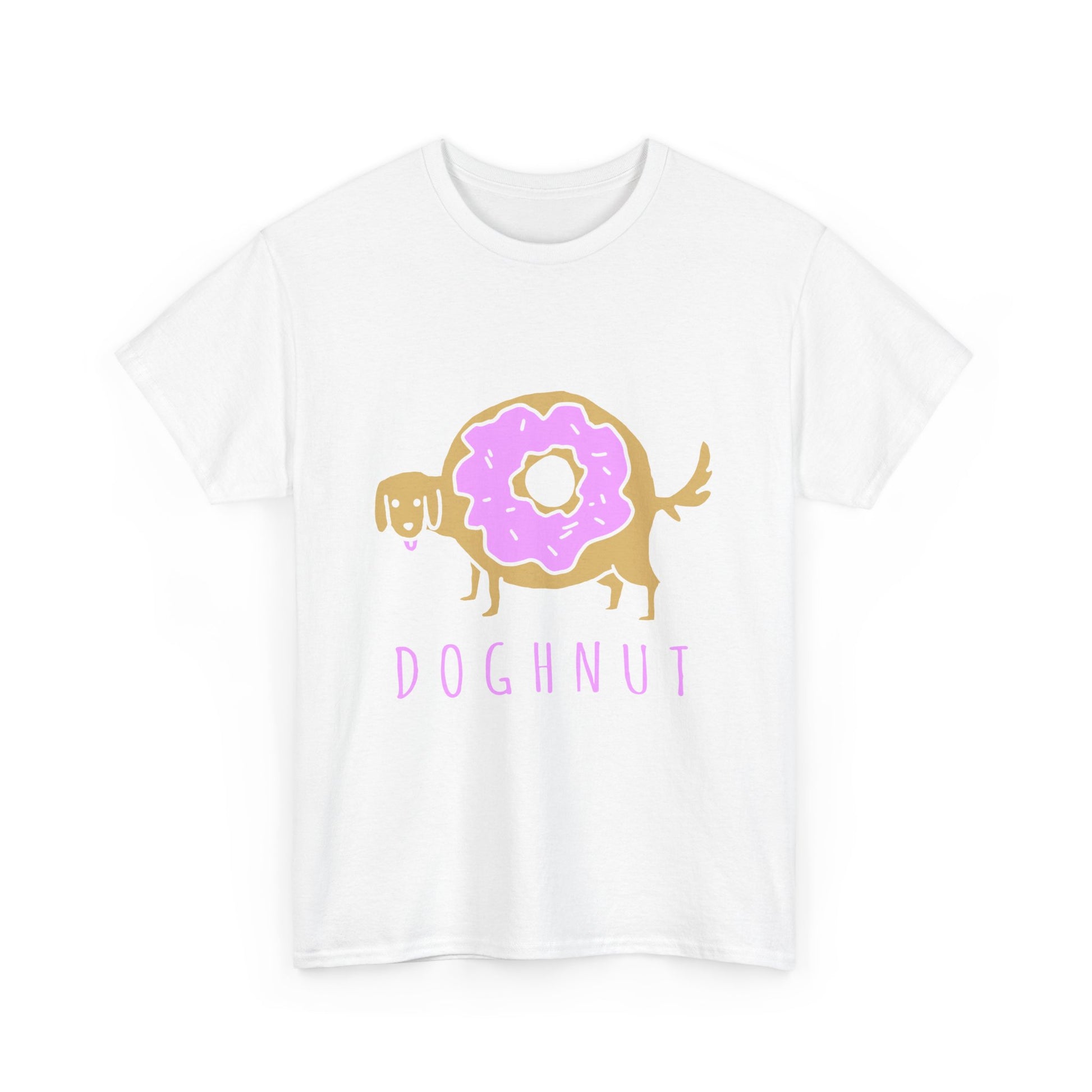 Doghnut Graphic Tee, Funny Pet Lover Shirt, Cute Dog Tee, Gift for Dog Owners, Casual Wear, Perfect for Birthdays