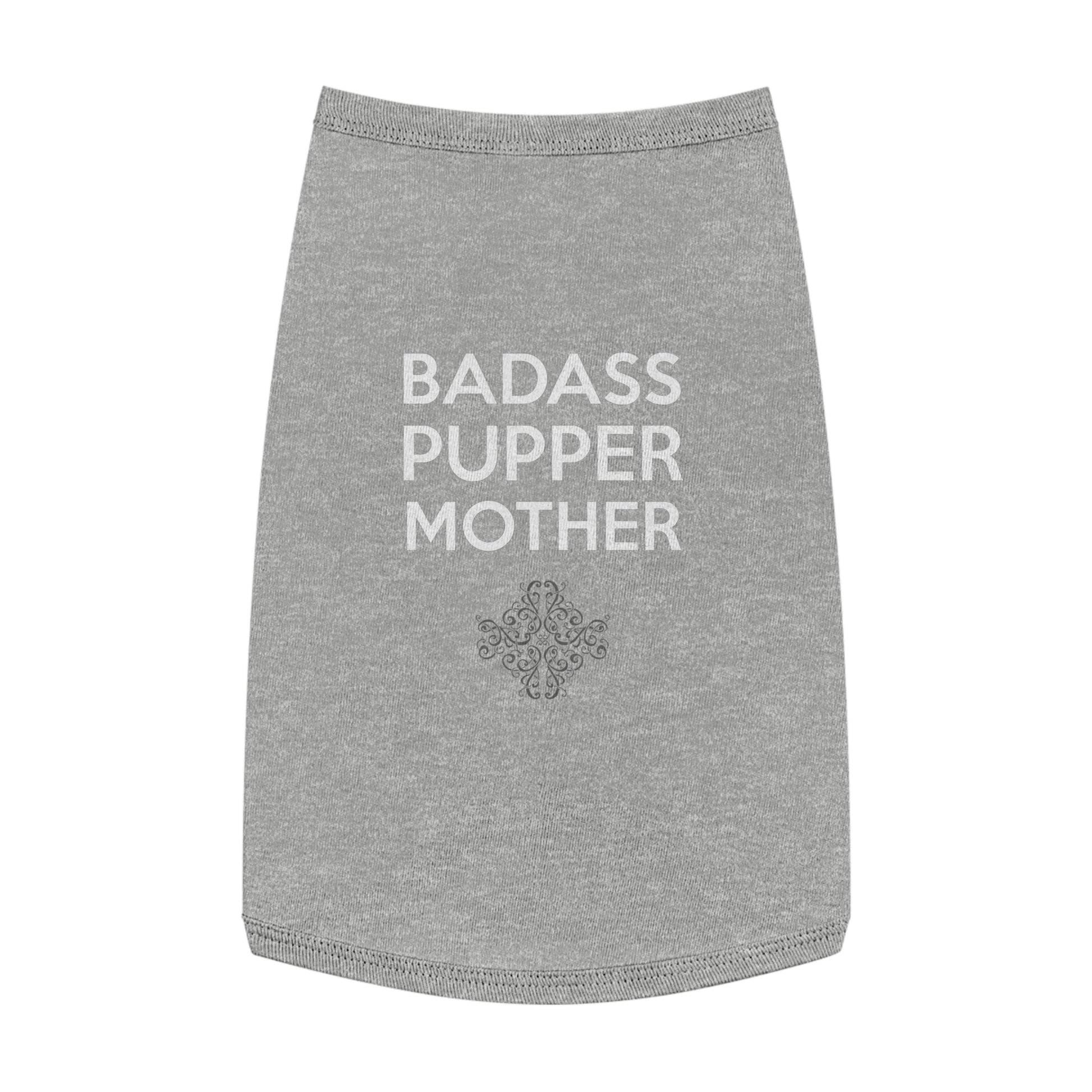 Badass Puppers Pet Tank Top - Stylish Canine Tee for Dog Lovers, Perfect for Celebrations, Gifts, and Everyday Wear