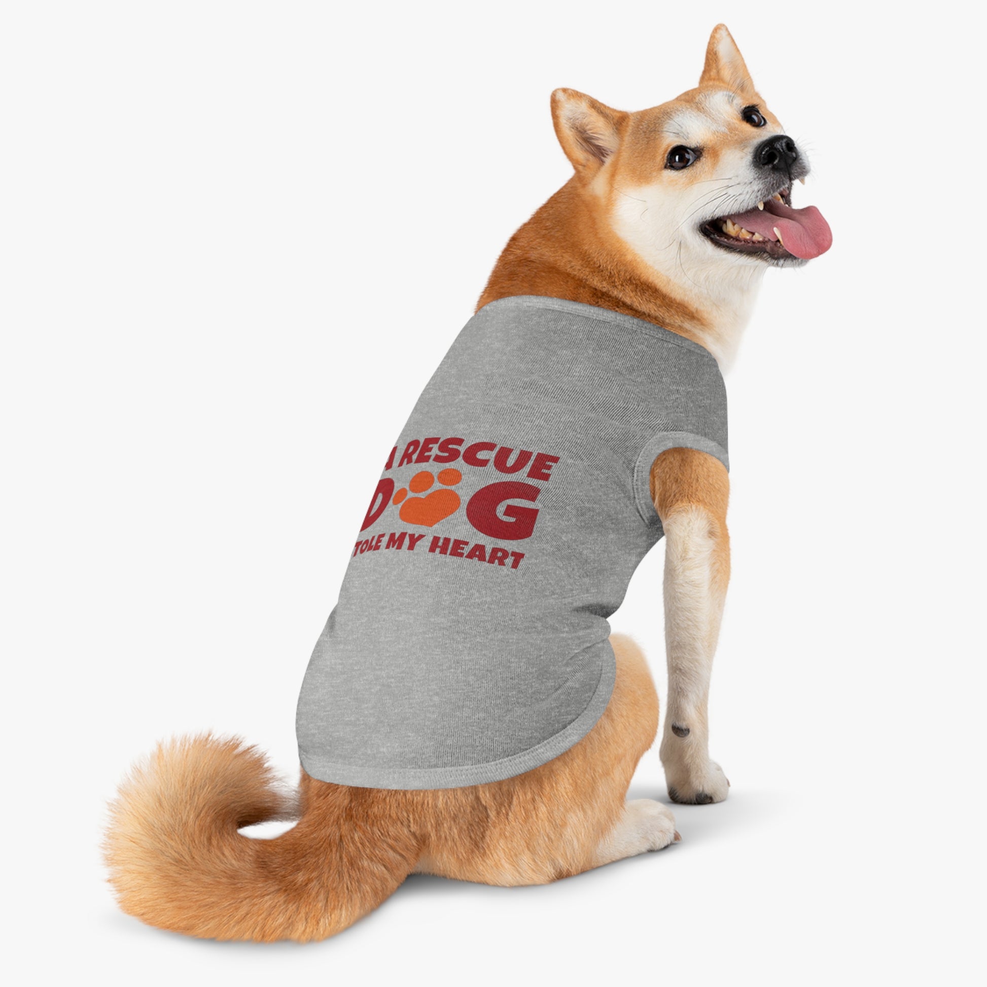Adorable Rescue Dog Tank Top for Pets, Cute Pet Apparel, Dog Lover Gift, Pet Fashion, Animal Rescue Support