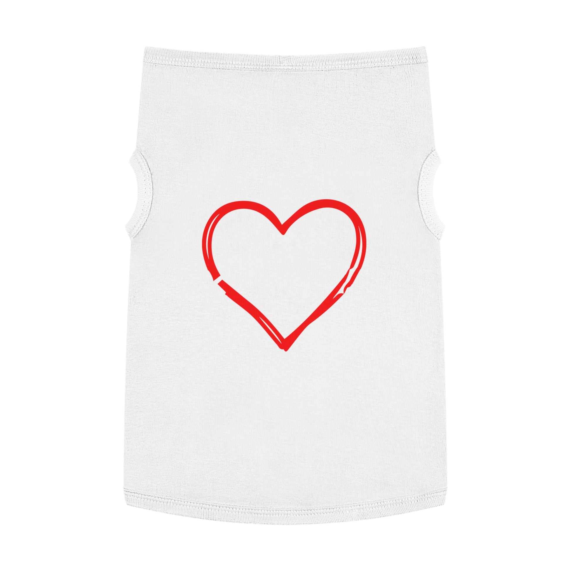 Heartfelt Pet Tank Top - Because Dogs, Dog Lover Gift, Cute Pet Apparel, Summer Dog Wear, Adorable Pet Clothing