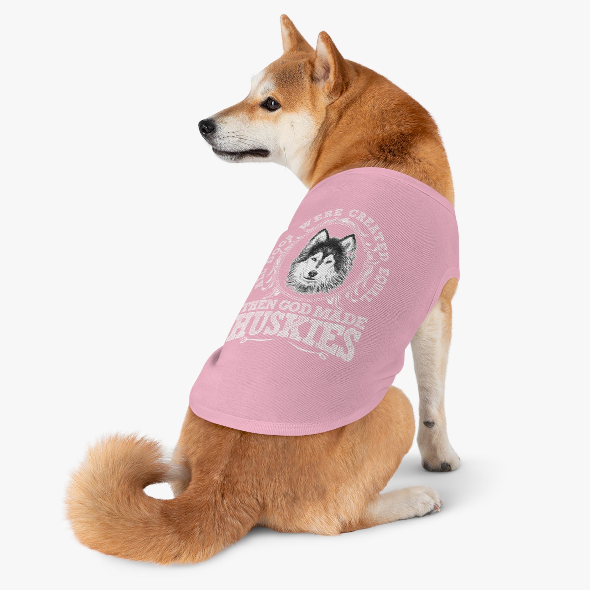 Husky Love Pet Tank Top, Funny Dog Apparel, Pet Clothing, Gifts for Dog Lovers, Pet Accessories, Summer Dog Shirt